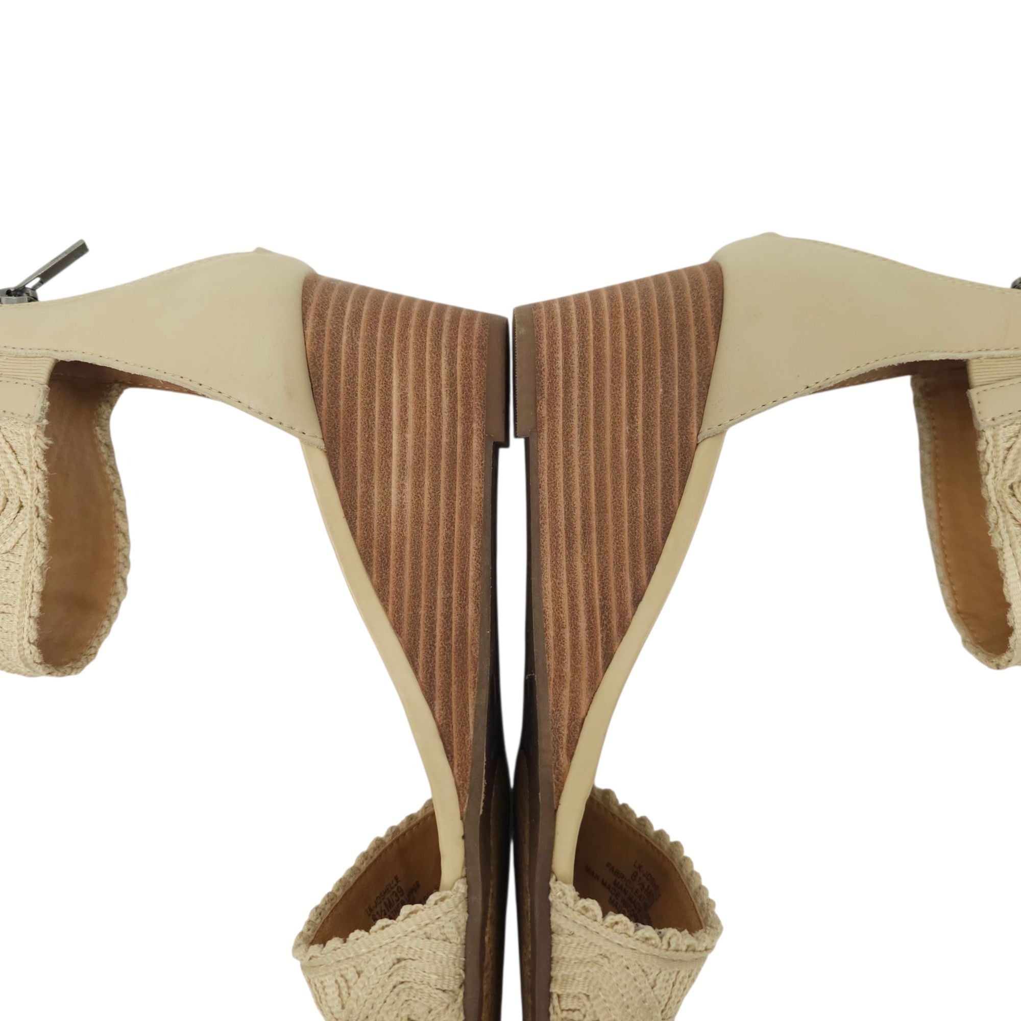 Lucky Brand Lucky Brand Joshelle Wedge Heel Sandal Women 8.5 M Ankle Str Size US 8.5 / IT 38.5 - 13 Thumbnail