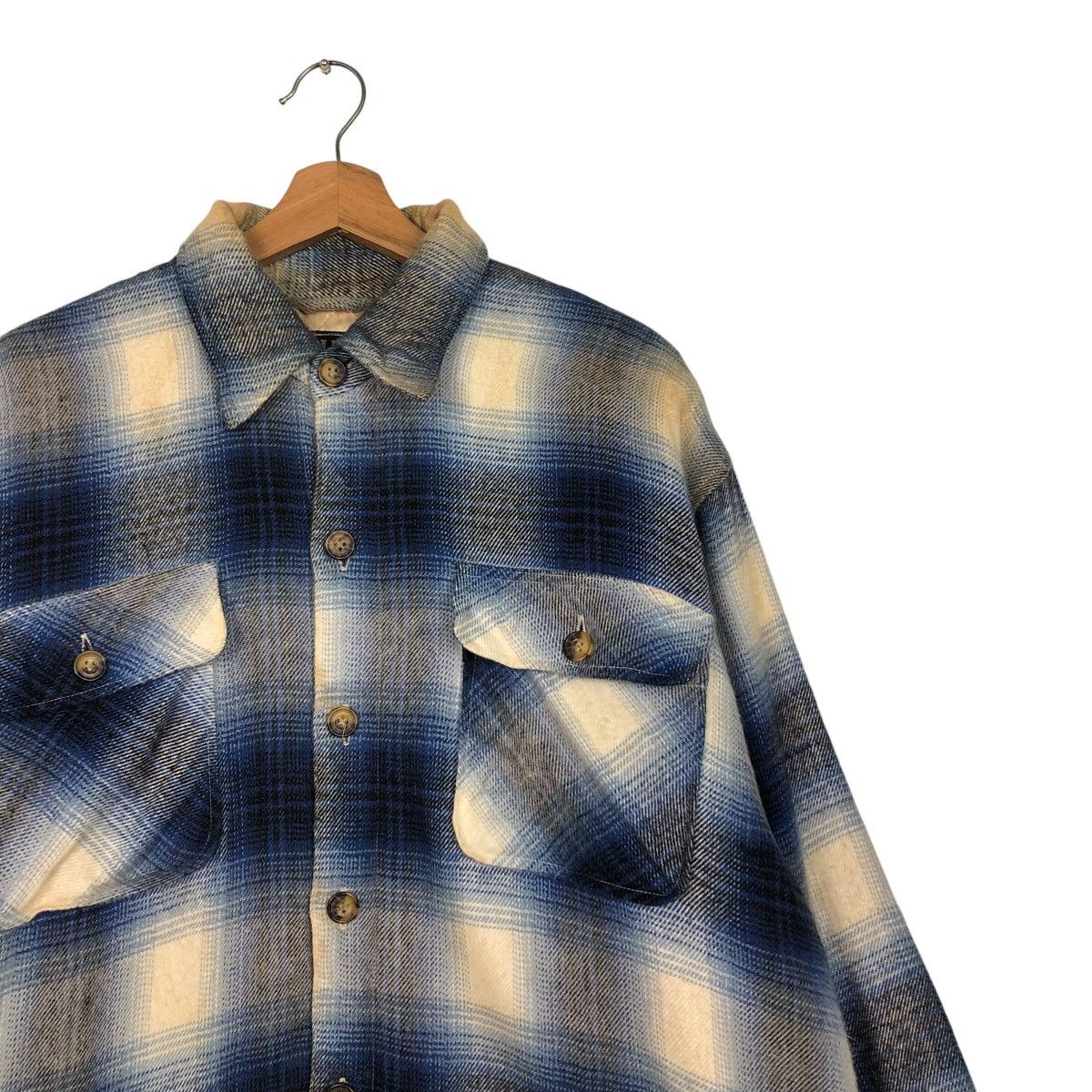 Japanese Brand 📌Vintage Chore Flannel Button Jacket Collins International Size US L / EU 52-54 / 3 - 7 Thumbnail