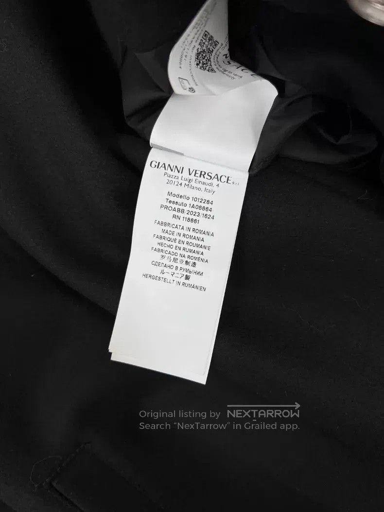 Versace Versace Letter-embroidered baseball collar jacket Size US L / EU 52-54 / 3 - 8 Thumbnail