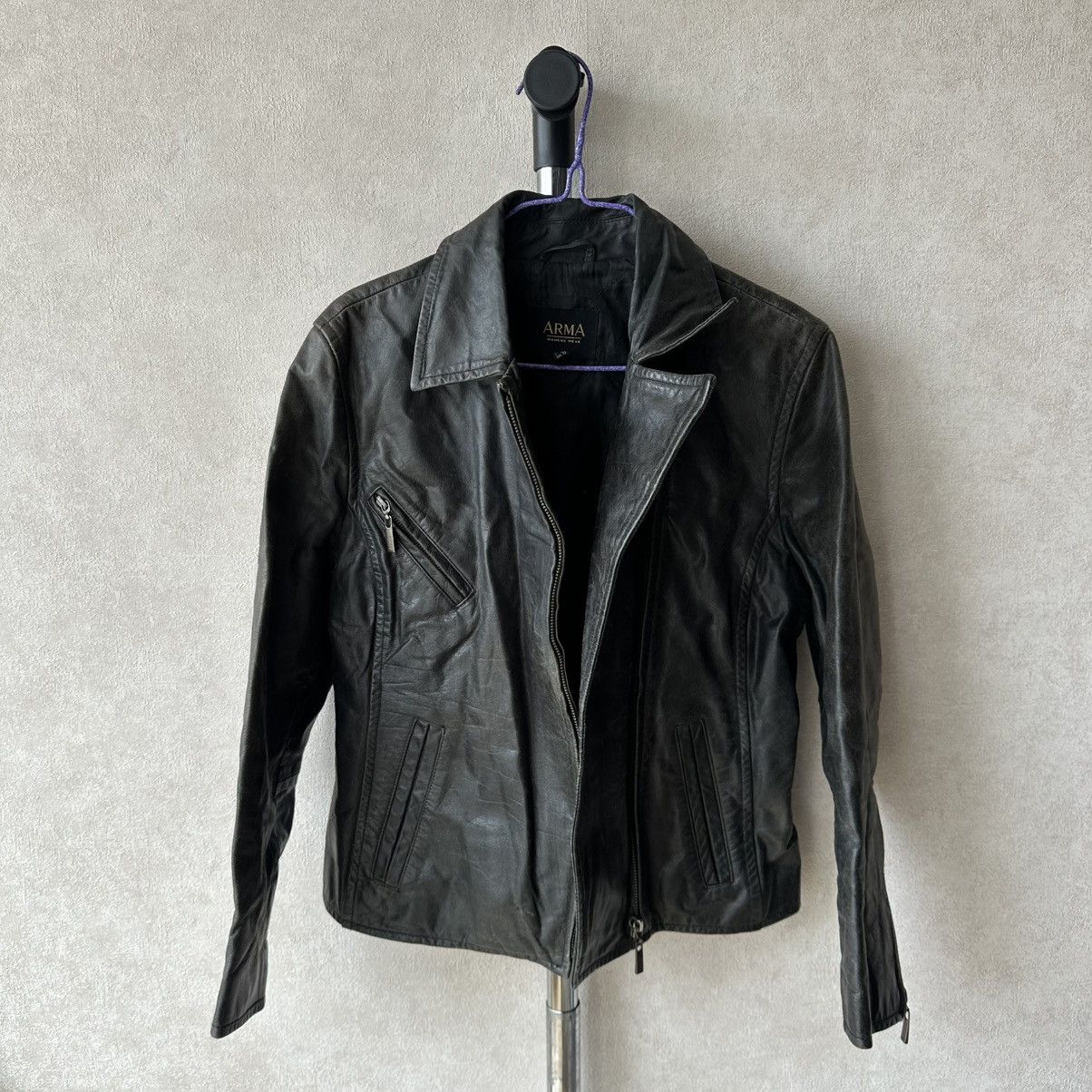 ARMA ARMA ifsixwasnine lgb style trashed biker leather jacket Size M / US 6-8 / IT 42-44 - 7 Thumbnail
