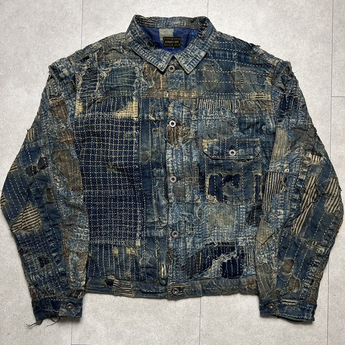 Kapital Kapital Kountry BORO SPRING 1ST Denim Jacket | Grailed