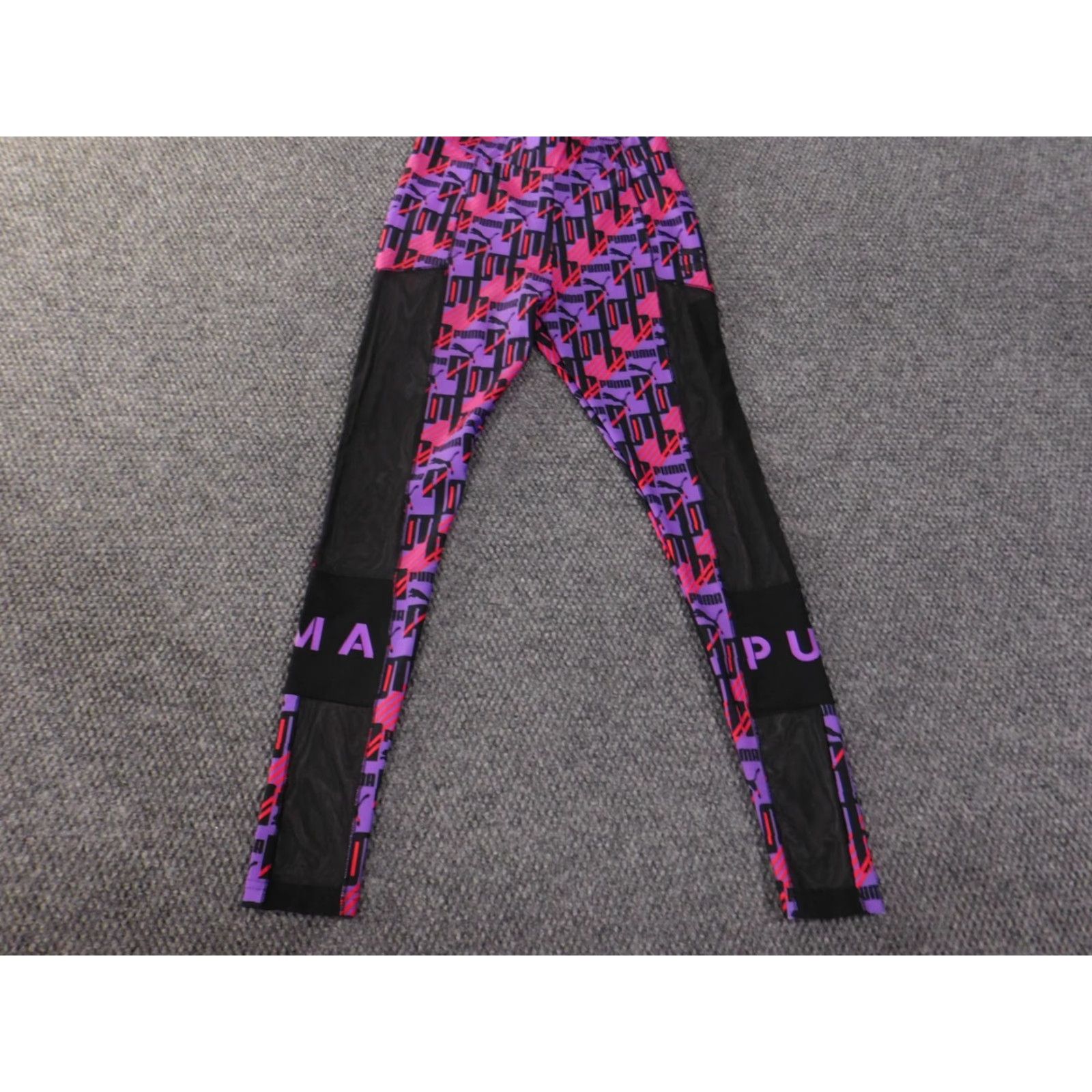 Puma PUMA Leggings Women Small Purple XTG Stretch Performance Active Running & Jogging Athletic Compression Knit Straight Inseam 27 in Stars Size 42" / US 20 - 2 Thumbnail