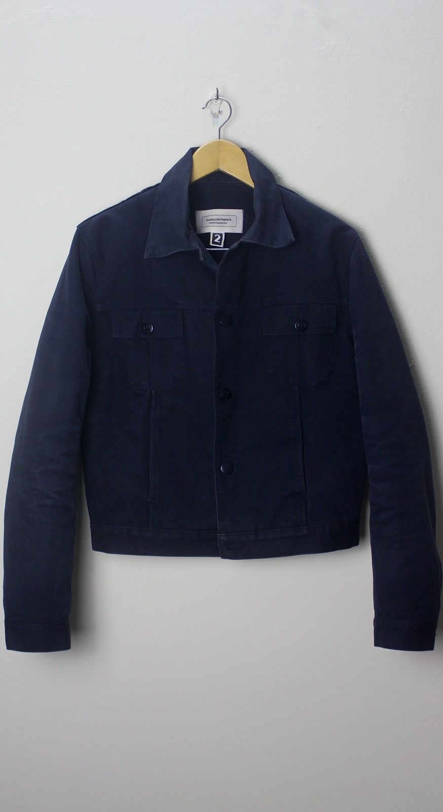 Designer × Japanese Brand Transcontinents Transcooperative Short Crop Denim Jackets Size US L / EU 52-54 / 3 - 1 Thumbnail