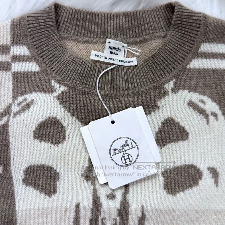 Hermes Hermes 100% Cashmere Top - Oatmeal Color Size XXS / US 00 / IT 34 - 4 Thumbnail