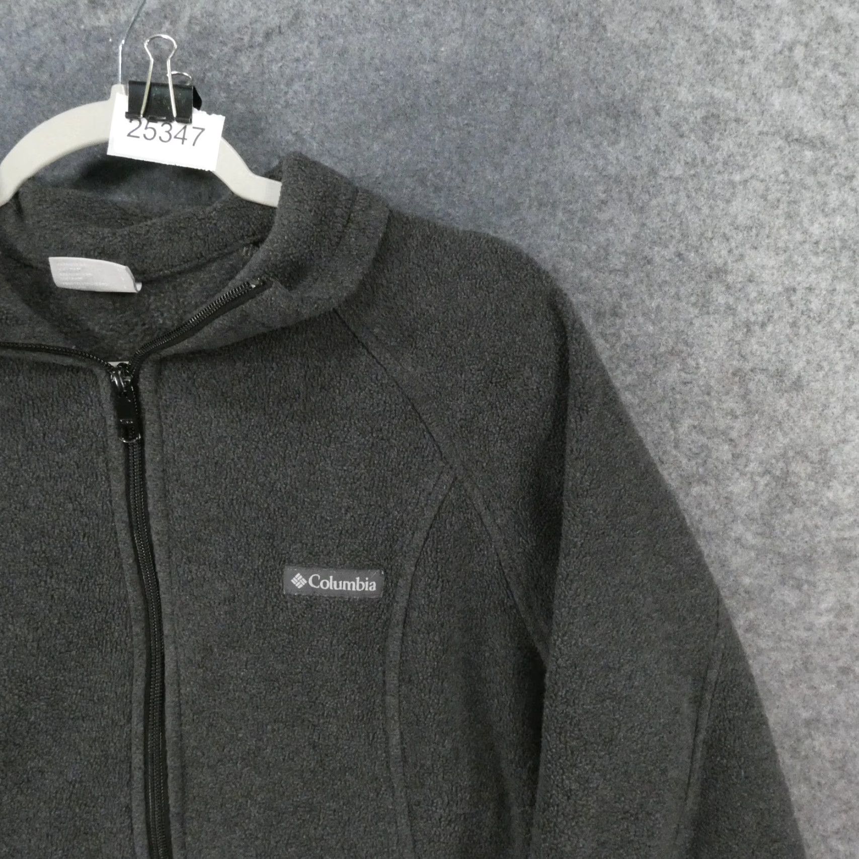 Logo 7 Columbia Jacket Womens Large Gray Zip Up Fleece Pockets Logo Size L / US 10 / IT 46 - 6 Thumbnail