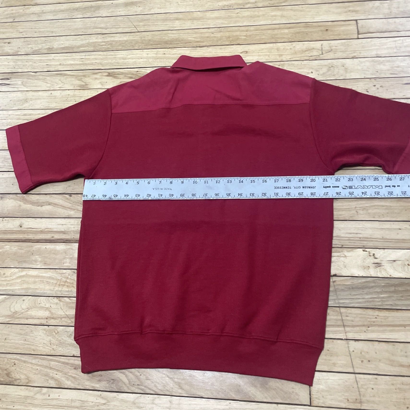 Jim Thompson VINTAGE Norm Thompson Polo Shirt Men M Sailor Knit Red 80s Polo Shirt Mens Vintage Warm L*/ Size US M / EU 48-50 / 2 - 7 Thumbnail
