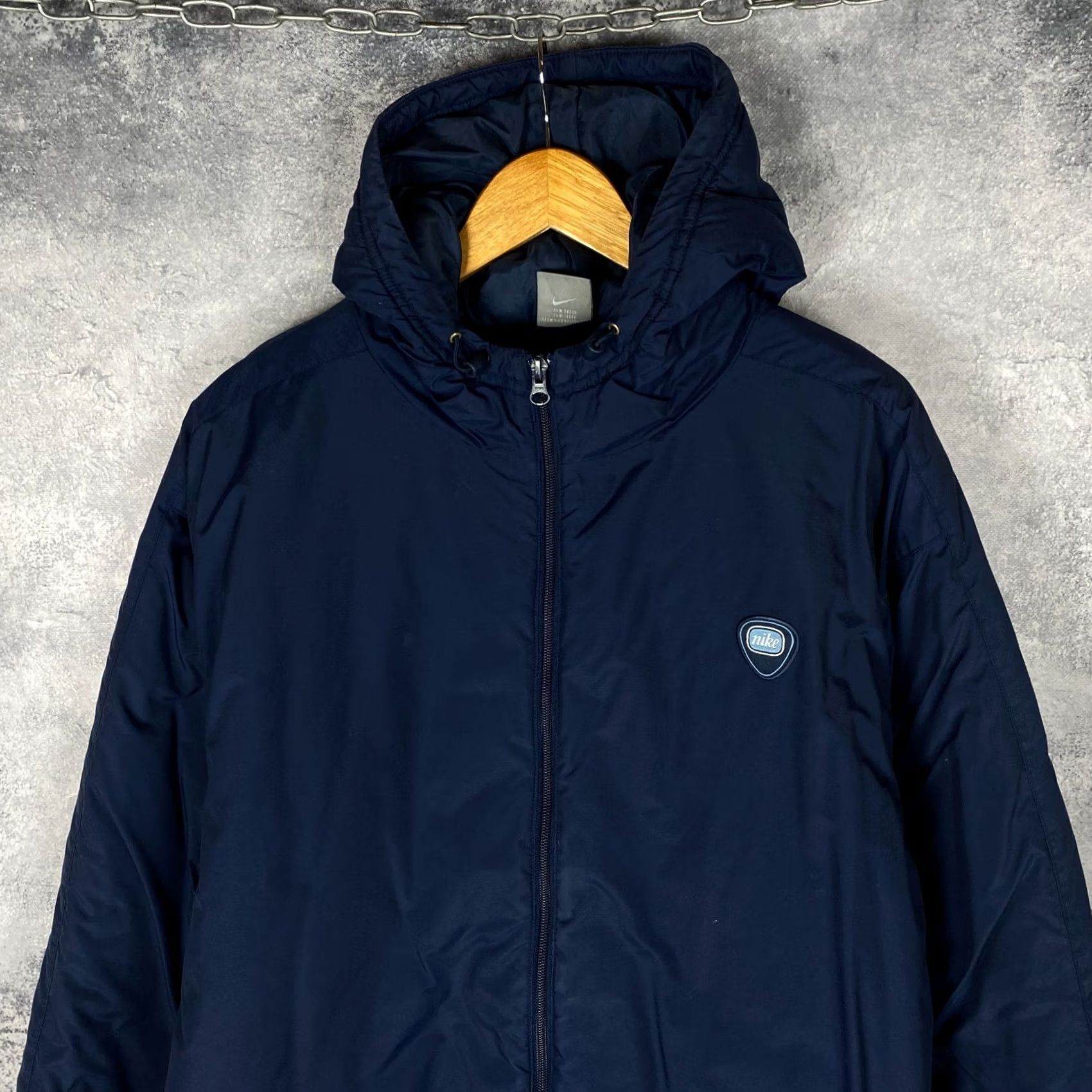 Nike VINTAGE Nike Jacket Windbreaker Men Blue Polyester XL Size US XL / EU 56 / 4 - 2 Thumbnail