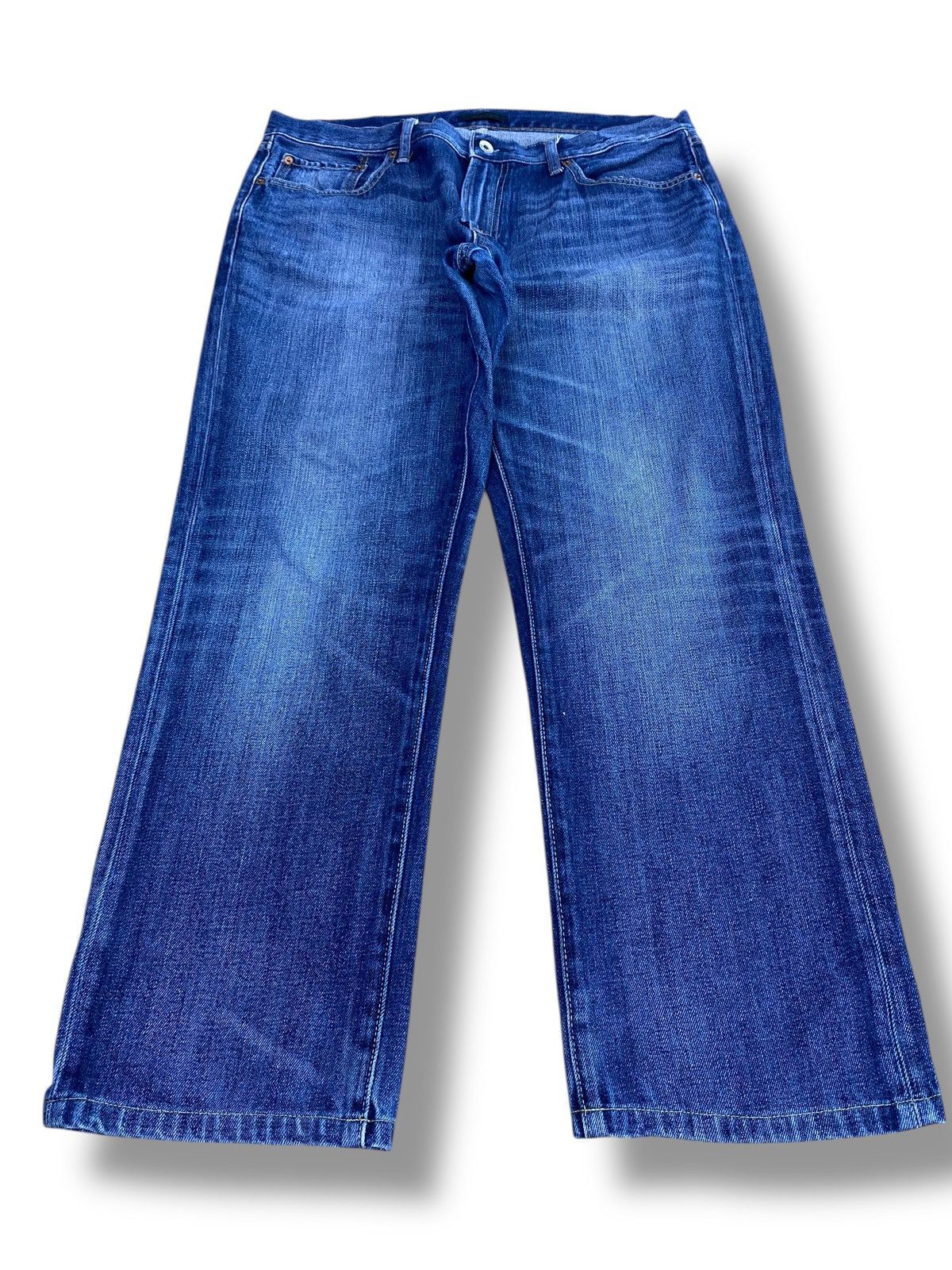 Uniqlo Uniqlo Whiskers Faded Wash Style Loose Jeans Size US 36 / EU 52 - 1 Thumbnail