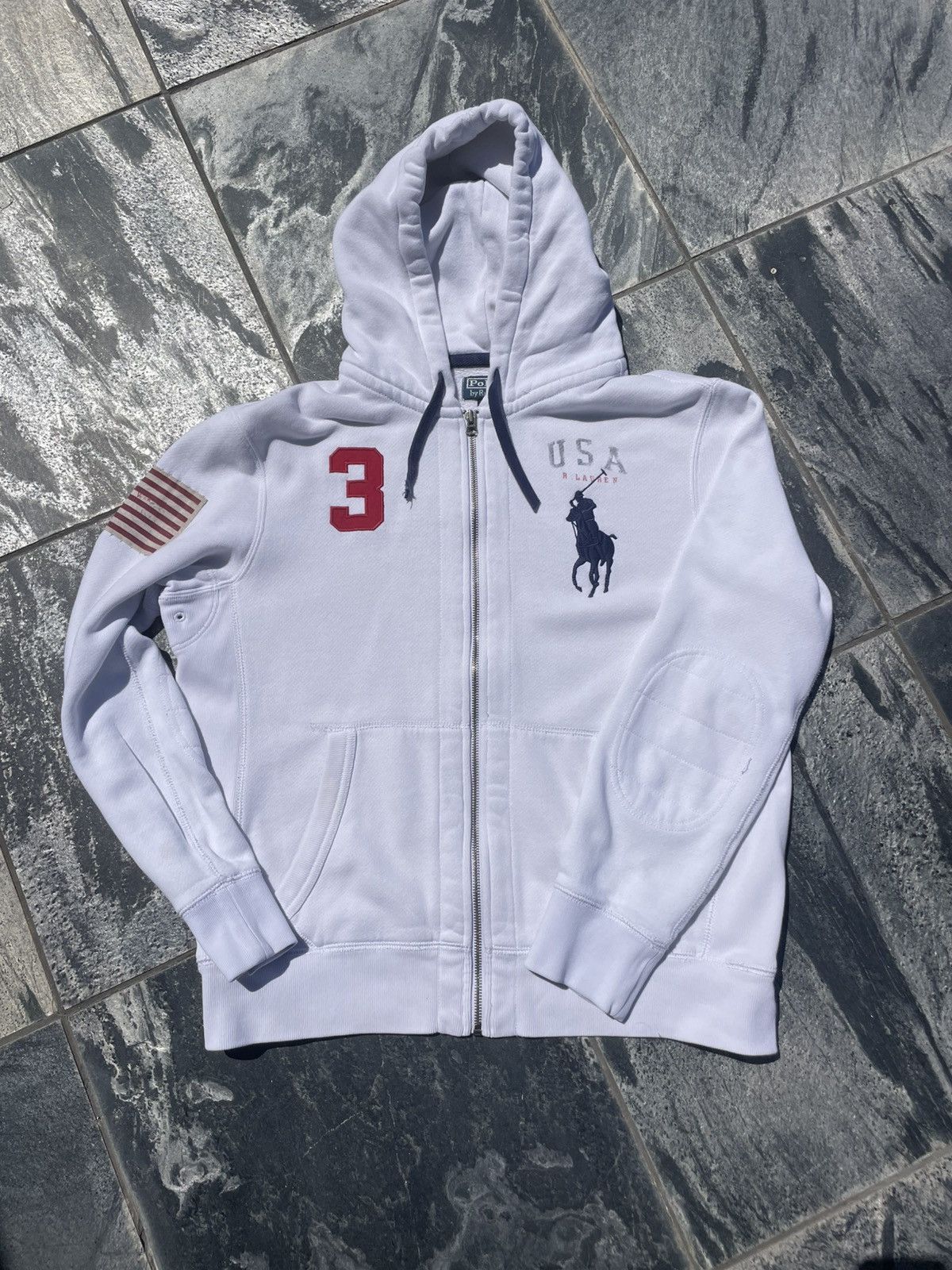 Polo Ralph Lauren Polo Ralph Lauren White Zip up Size US M / EU 48-50 / 2 - 1 Thumbnail