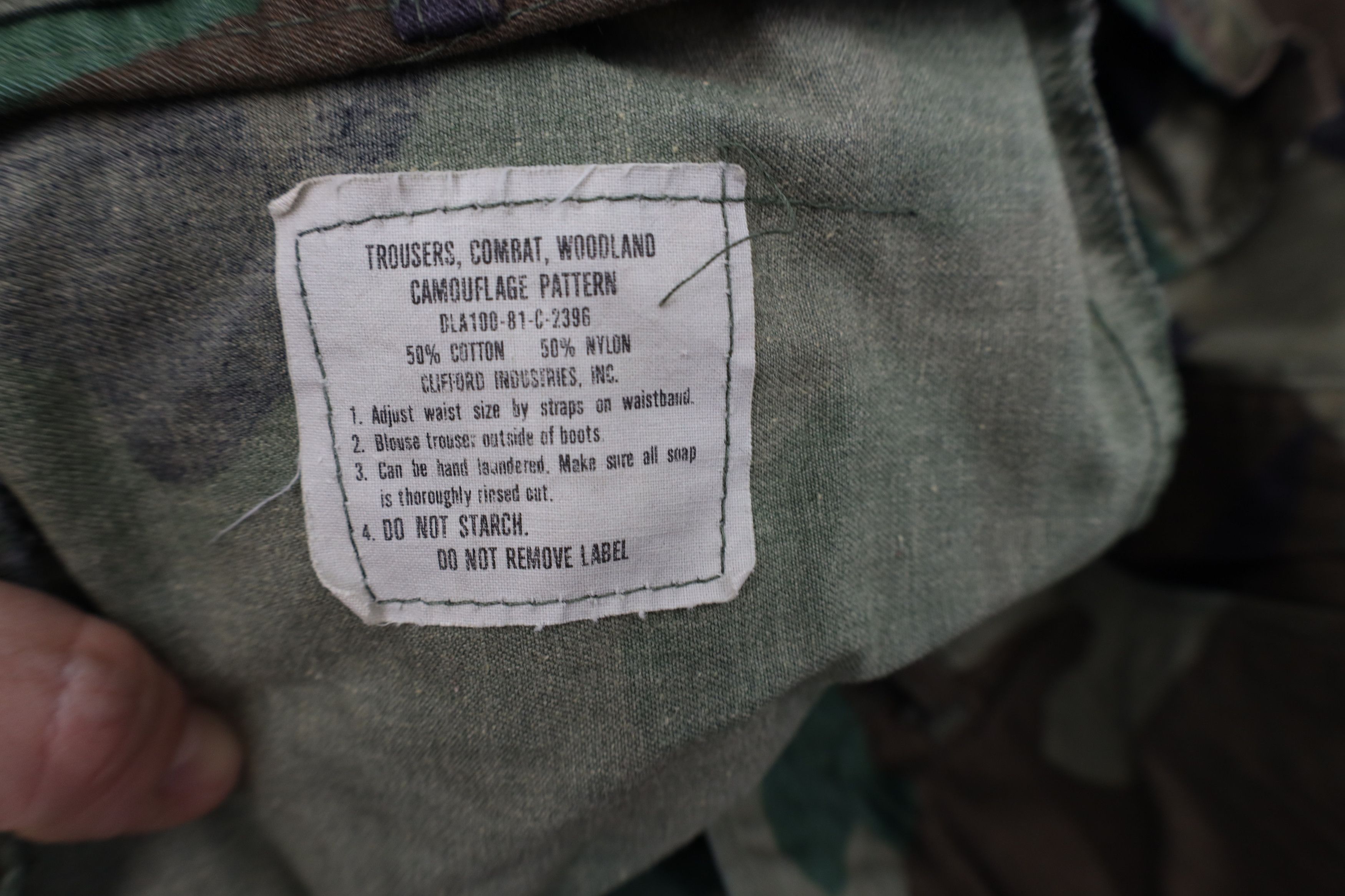 Vintage Vintage 80s USGI Camouflage Combat Cargo Pants Trousers USA Size US 32 / EU 48 - 13 Thumbnail