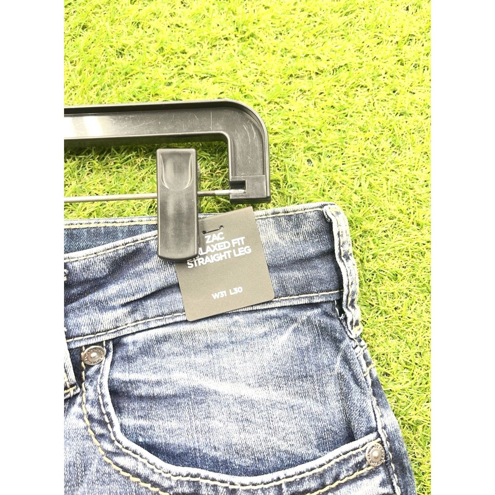 Silver Jeans Co. Silver Jeans Mens Jeans 31x30 Buckle Buckle Buckle Relaxed Straight Dark Wash Denim 5-Pocket Blue NWT Mens Jeans Size US 31 - 7 Thumbnail
