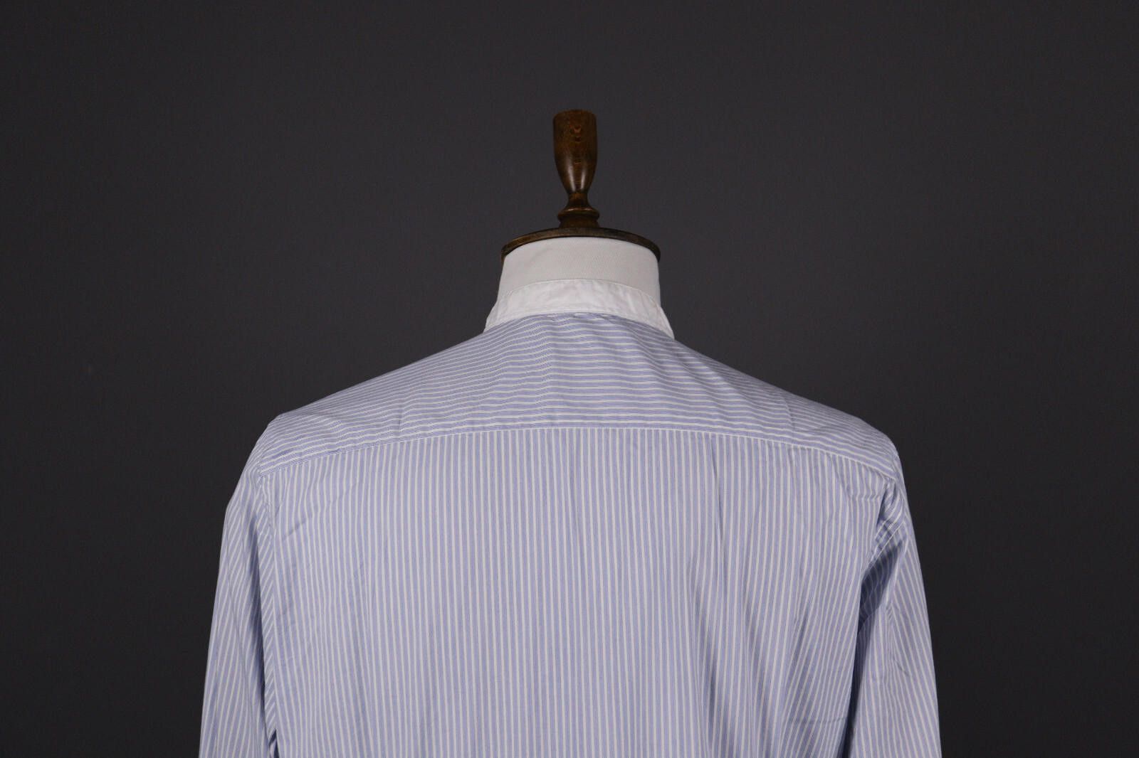 Designer Hackett London Slim Fit Blue Long Sleeve Shirt Size XL Size US XL / EU 56 / 4 - 7 Thumbnail