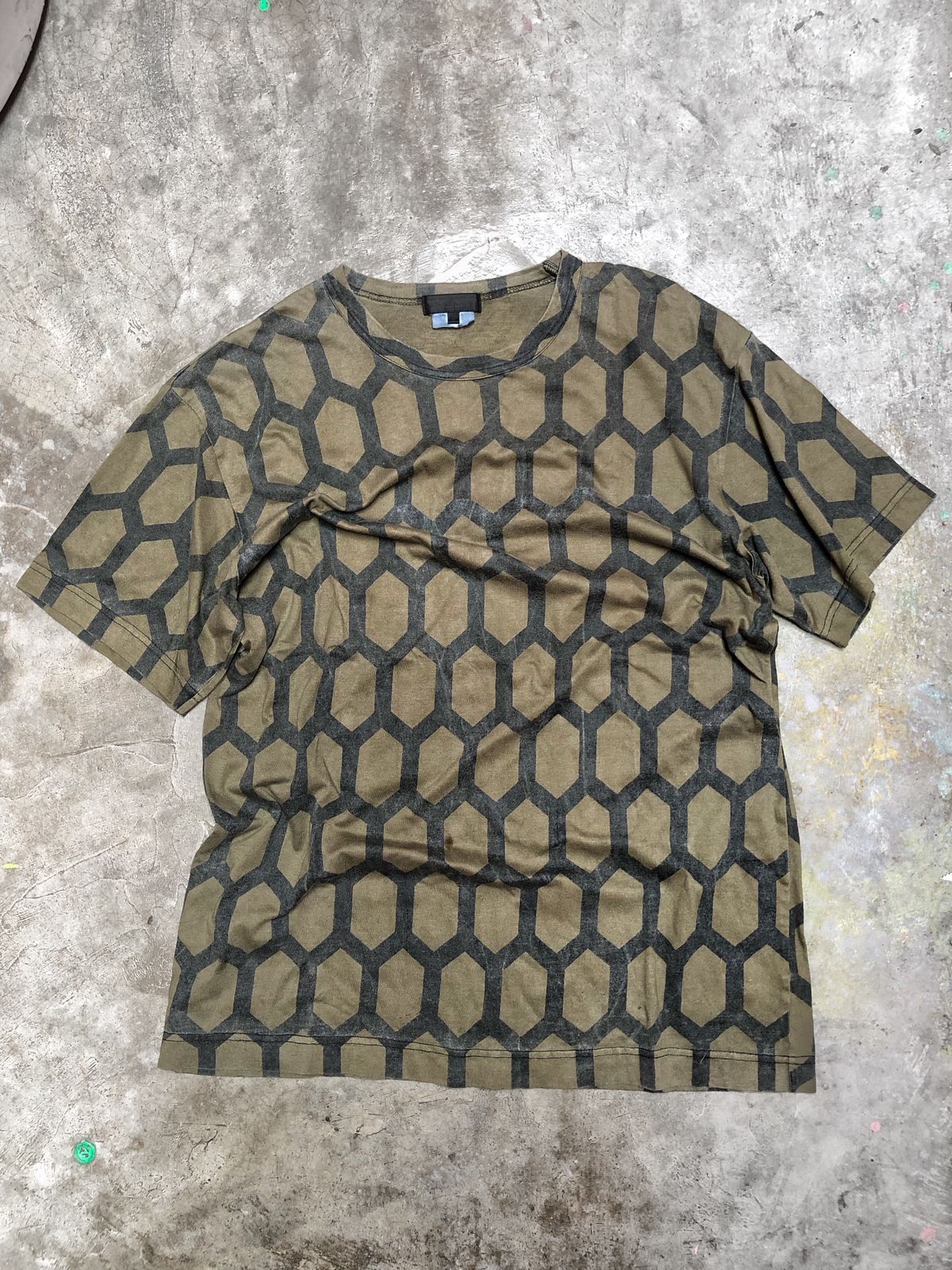 image of Archival Clothing x Comme Des Garcons Ss 12 Comme Des Garcons Rtw Tee in Green, Men's (Size Medium)