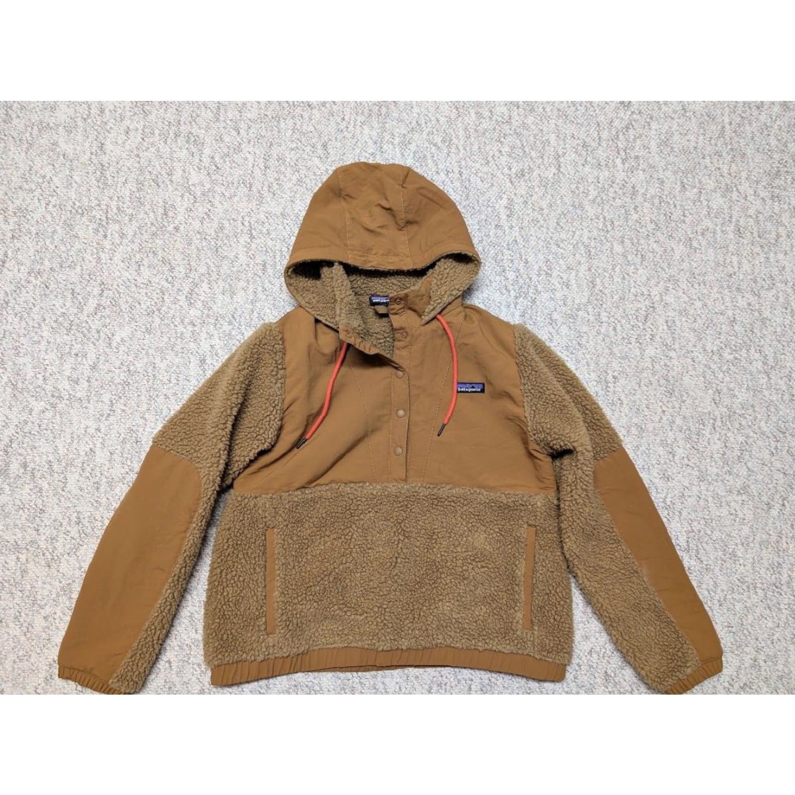 Patagonia VINTAGE patagonia Womens Coat M brown Fleece shelled RETRO-X pullover hooded jacket Size M / US 6-8 / IT 42-44 - 7 Thumbnail