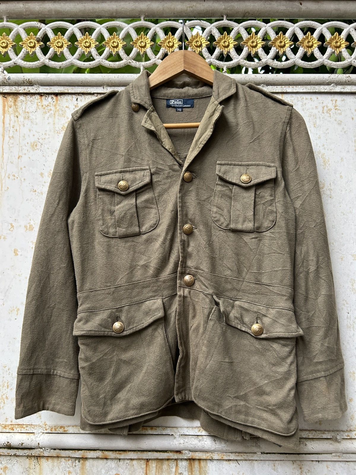 Polo Ralph Lauren Vintage PRL Pocket Cardigan Khaki Polo Ralph Lauren Size US XXS / EU 40 - 1 Thumbnail