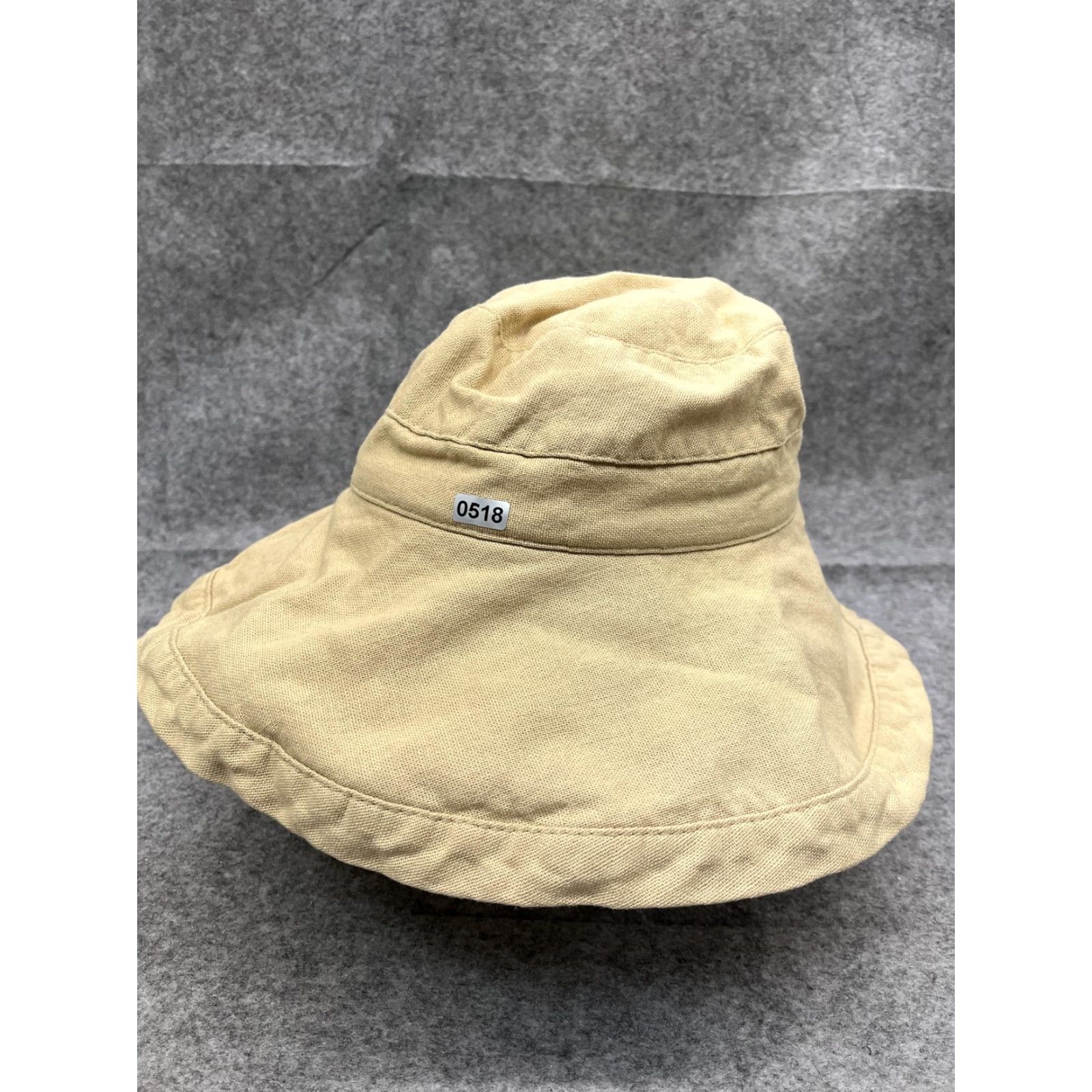 Vintage Scala Hat Bucket Fitted Adult7 1/2 Beige Canvas Wide Brim Sun Outdoor Beach Size ONE SIZE - 4 Thumbnail