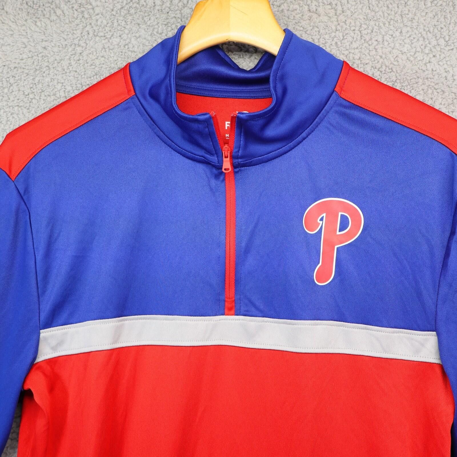 Other Men Medium 1/4 Zip MLB Philadelphia Phillies Fanatics Red Size ONE SIZE - 2 Thumbnail