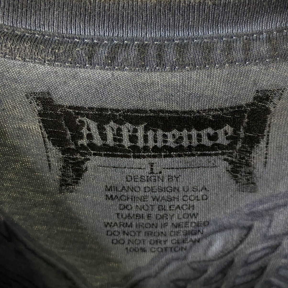 Affliction × Ed Hardy Affluence Embroidery Eagle Affliction Style Streetwear Tee Size US L / EU 52-54 / 3 - 3 Thumbnail