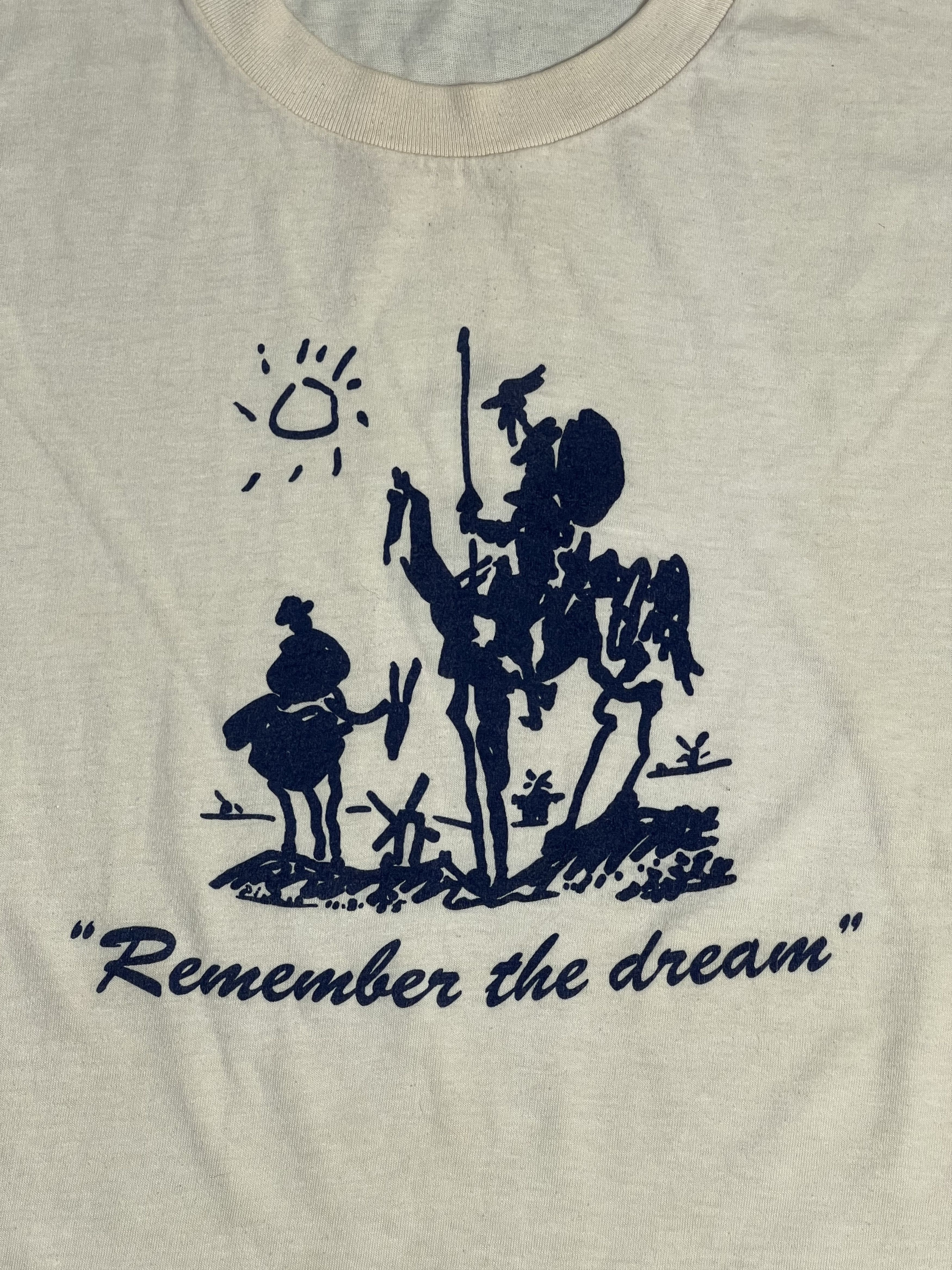 Vintage Vintage 80s Picasso Don Quixote Artwork Tee (XL) GTME142 Size US XL / EU 56 / 4 - 2 Thumbnail