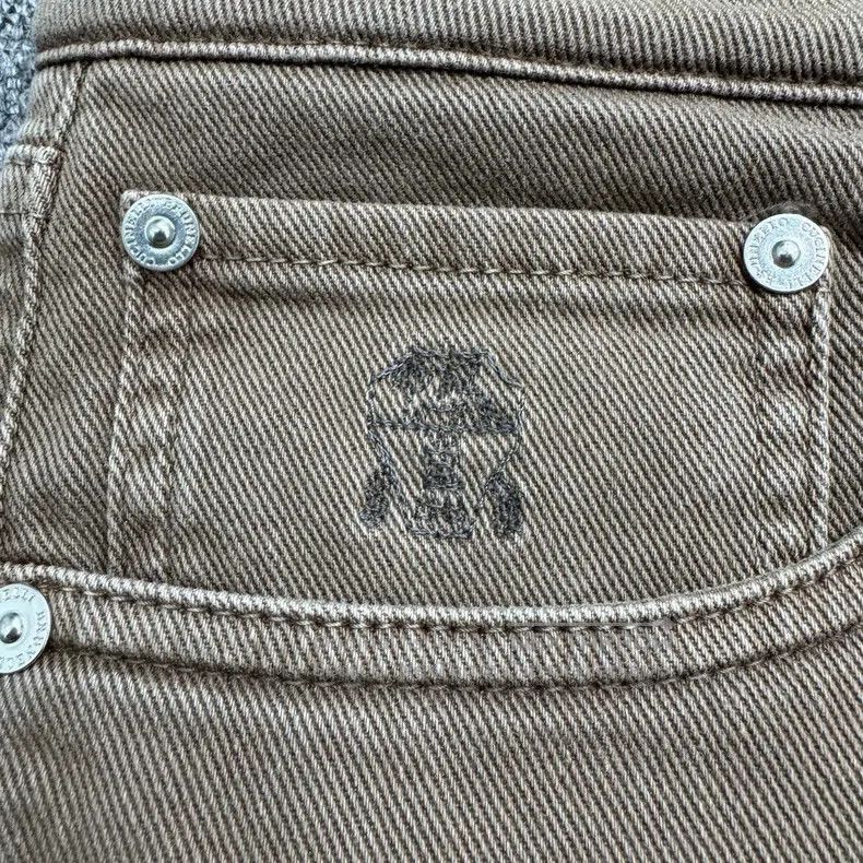 Brunello Cucinelli Brunello Cucinelli Embroidered Pattern Denim Pants Size US 44 / EU 60 - 2 Thumbnail