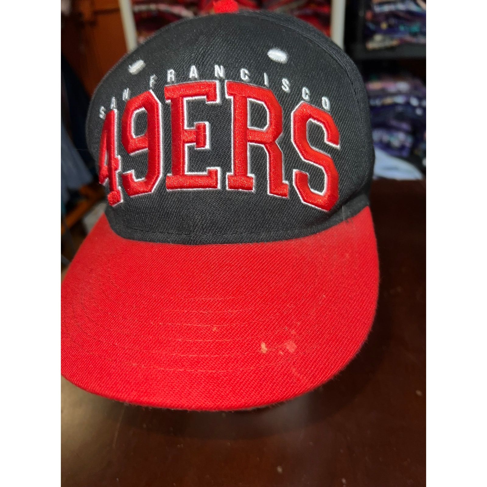 NFL San Francisco 49ers Hat NFL Team Apparel Snapback Stained Size ONE SIZE - 3 Thumbnail