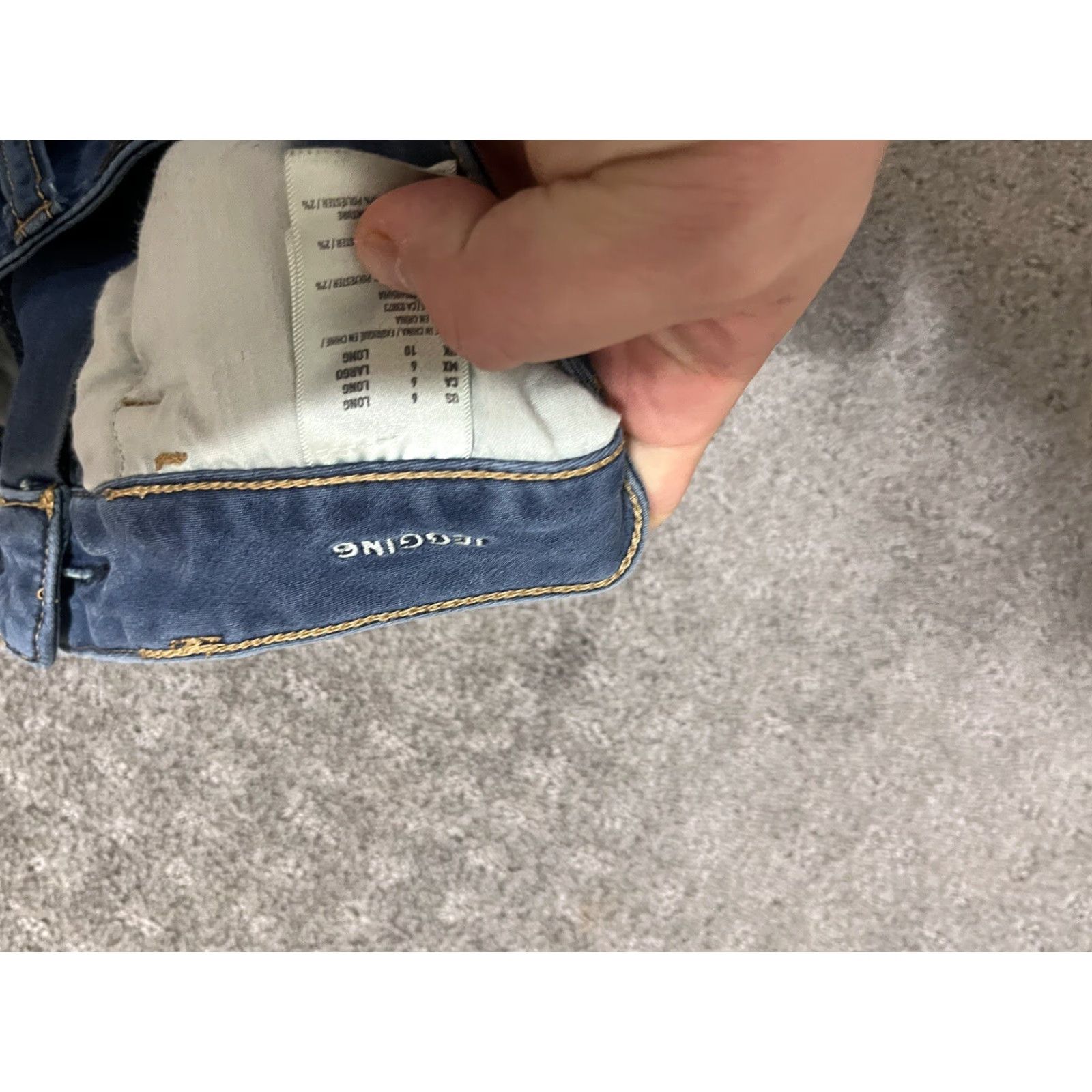 American Eagle Outfitters VINTAGE American Eagle Outfitters Jeggings Pants Women 6Blue Inseam 31 Stretch Denim 90s Distressed Jegging Womens Size 28" / US 6 / IT 42 - 6 Thumbnail