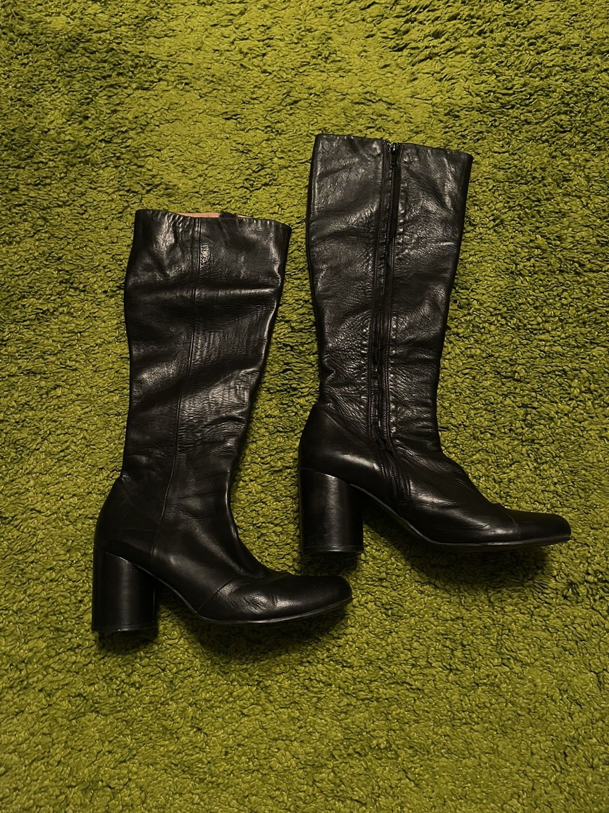 Designer × Maison Margiela Maison Martin Margiela avant garde real leather high boots Size US 7 / IT 37 - 1 Thumbnail