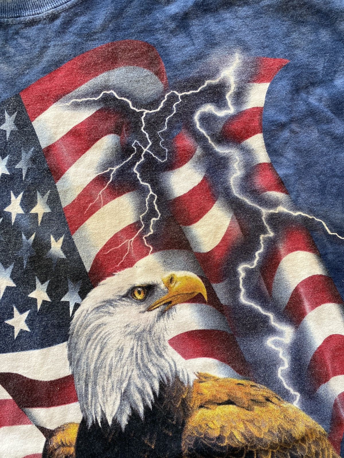 The Mountain × Vintage 2001 tie dye Bald Eagle American flag shirt XXL Size US XXL / EU 58 / 5 - 4 Thumbnail