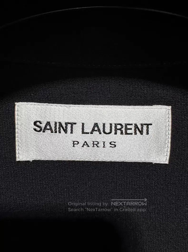 Saint Laurent Paris Saint Laurent Paris size 42 Mulberry Silk Shoulder Patch Bl Size US S / EU 44-46 / 1 - 6 Thumbnail