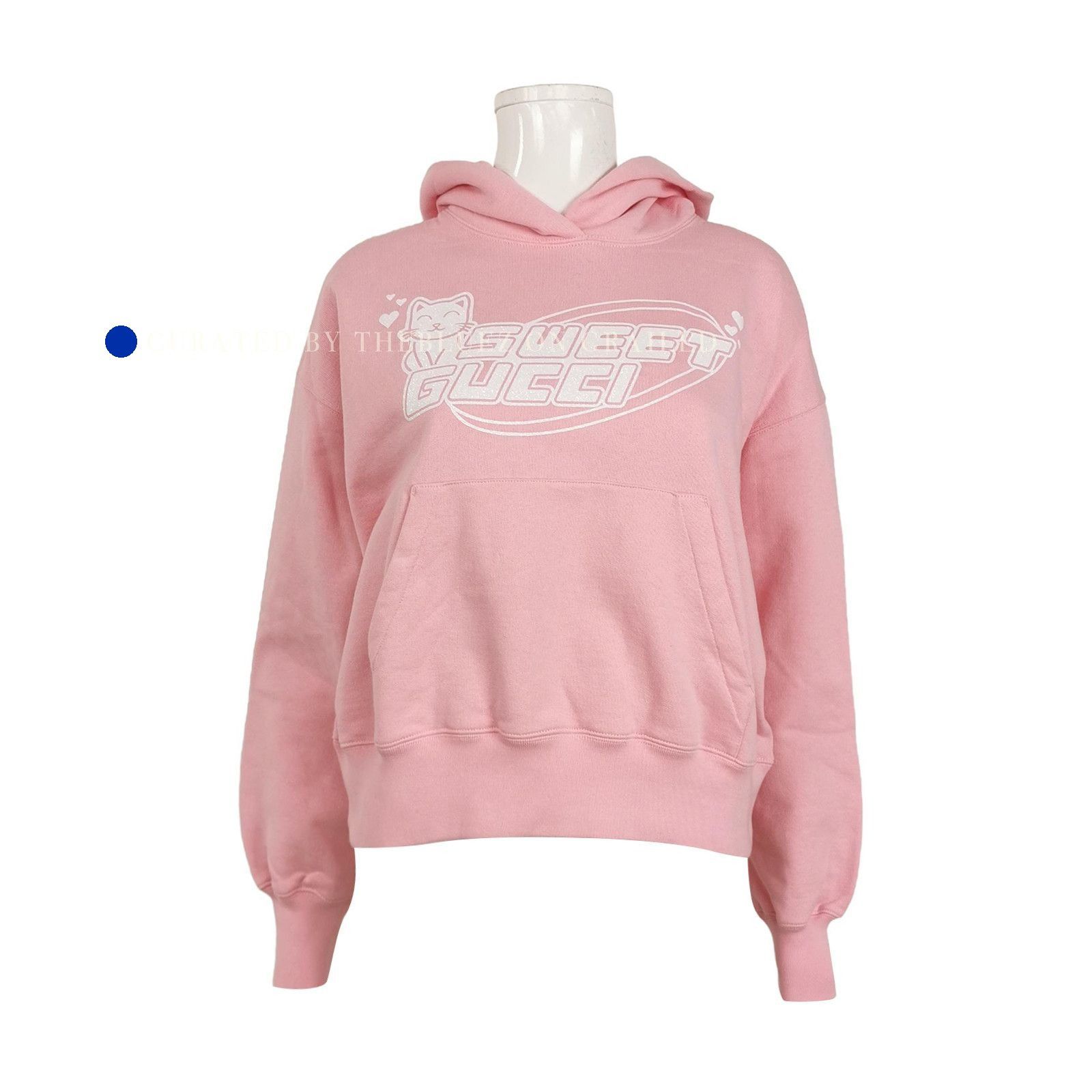 Gucci Sweet Cat Logo Hoodie in Pink Size US S / EU 44-46 / 1 - 1 Thumbnail