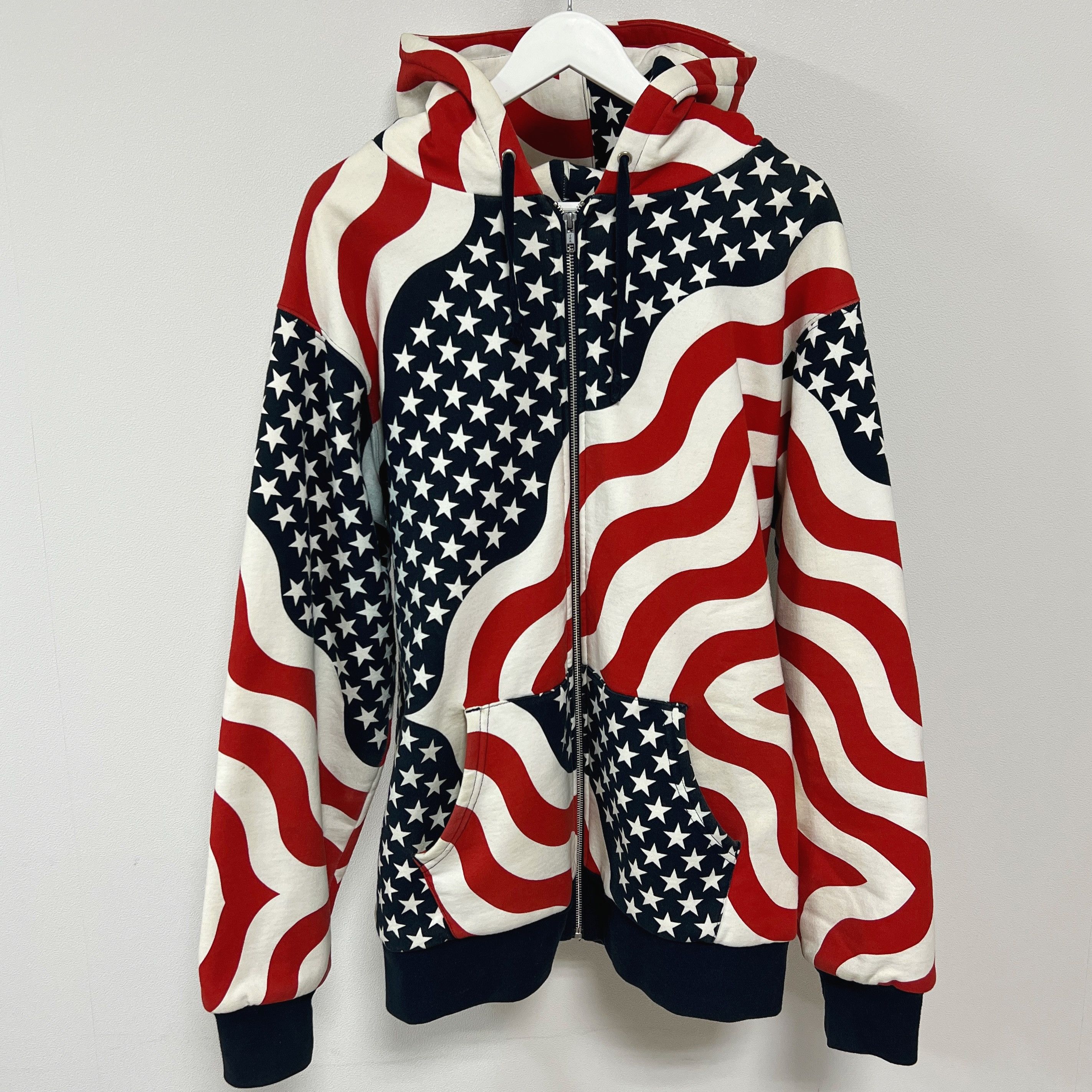 Supreme Supreme 14FW USA 3M Reflective Logo Thermal Zip Up Hoodie Size US XL / EU 56 / 4 - 2 Thumbnail
