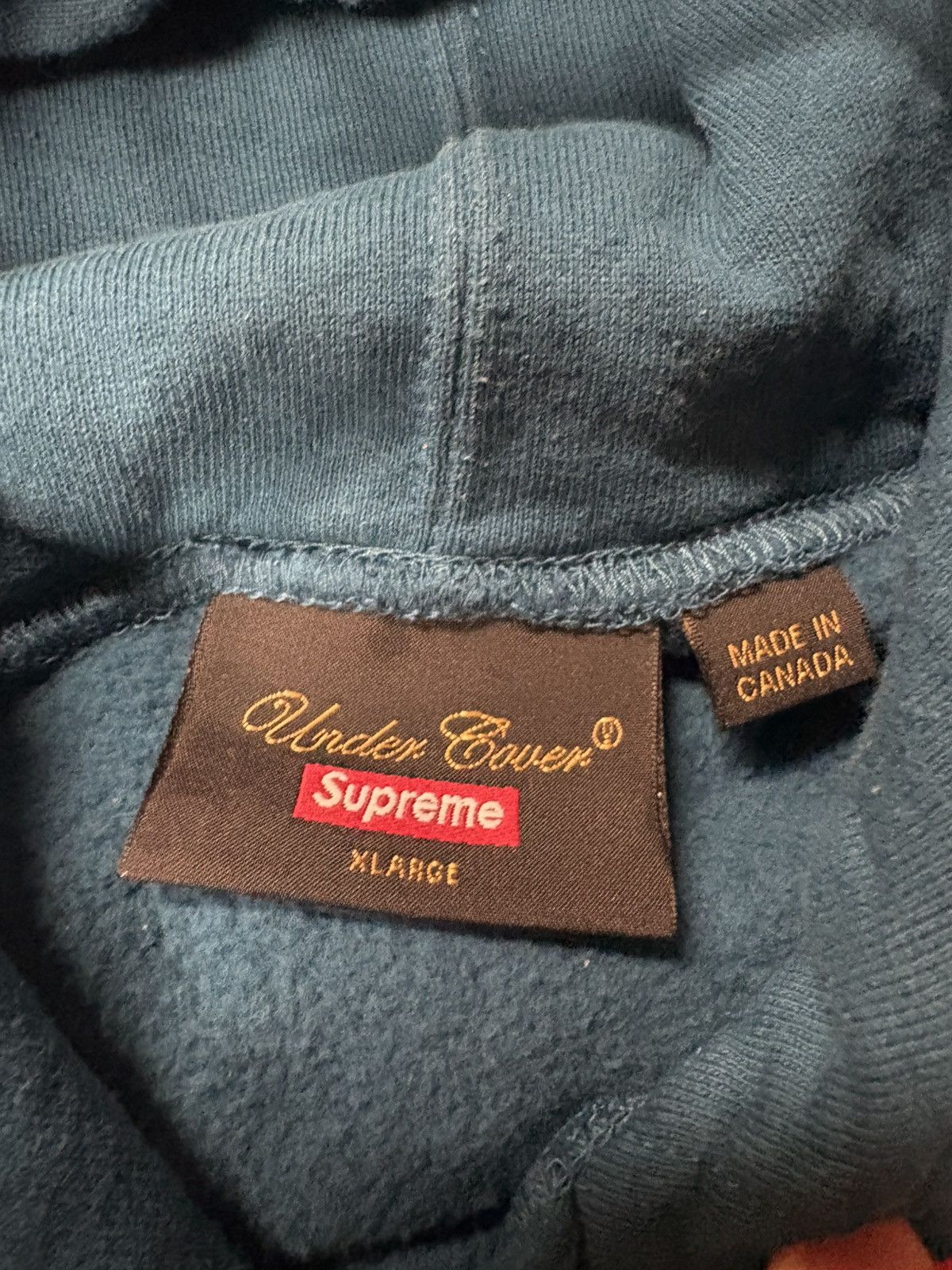 Supreme × Undercover Undercover x Supreme Blue Hoodie Size US XL / EU 56 / 4 - 3 Thumbnail