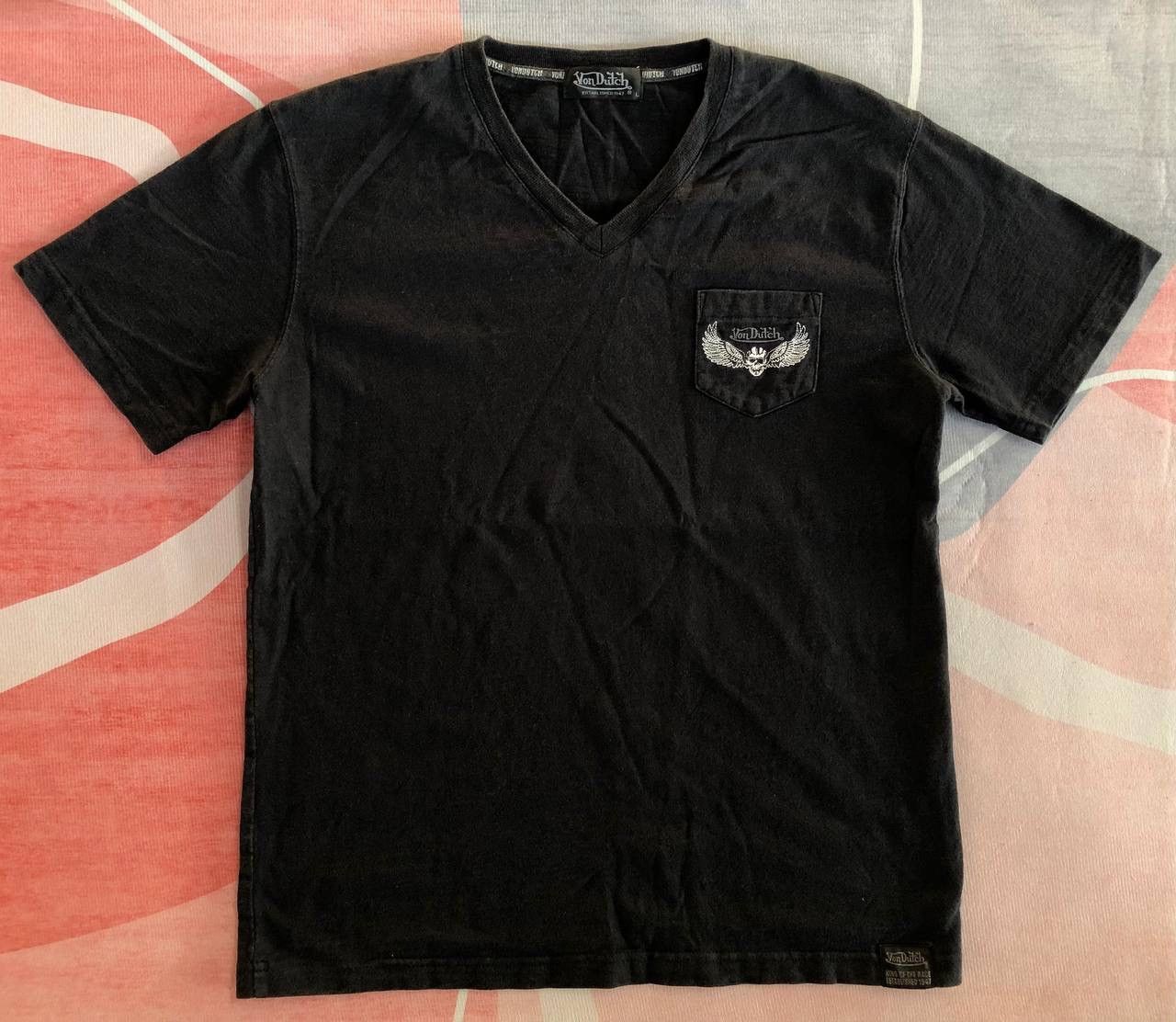 Von Dutch Rare Vintage Von Dutch Embroidered Logo Tees Size US M / EU 48-50 / 2 - 2 Thumbnail