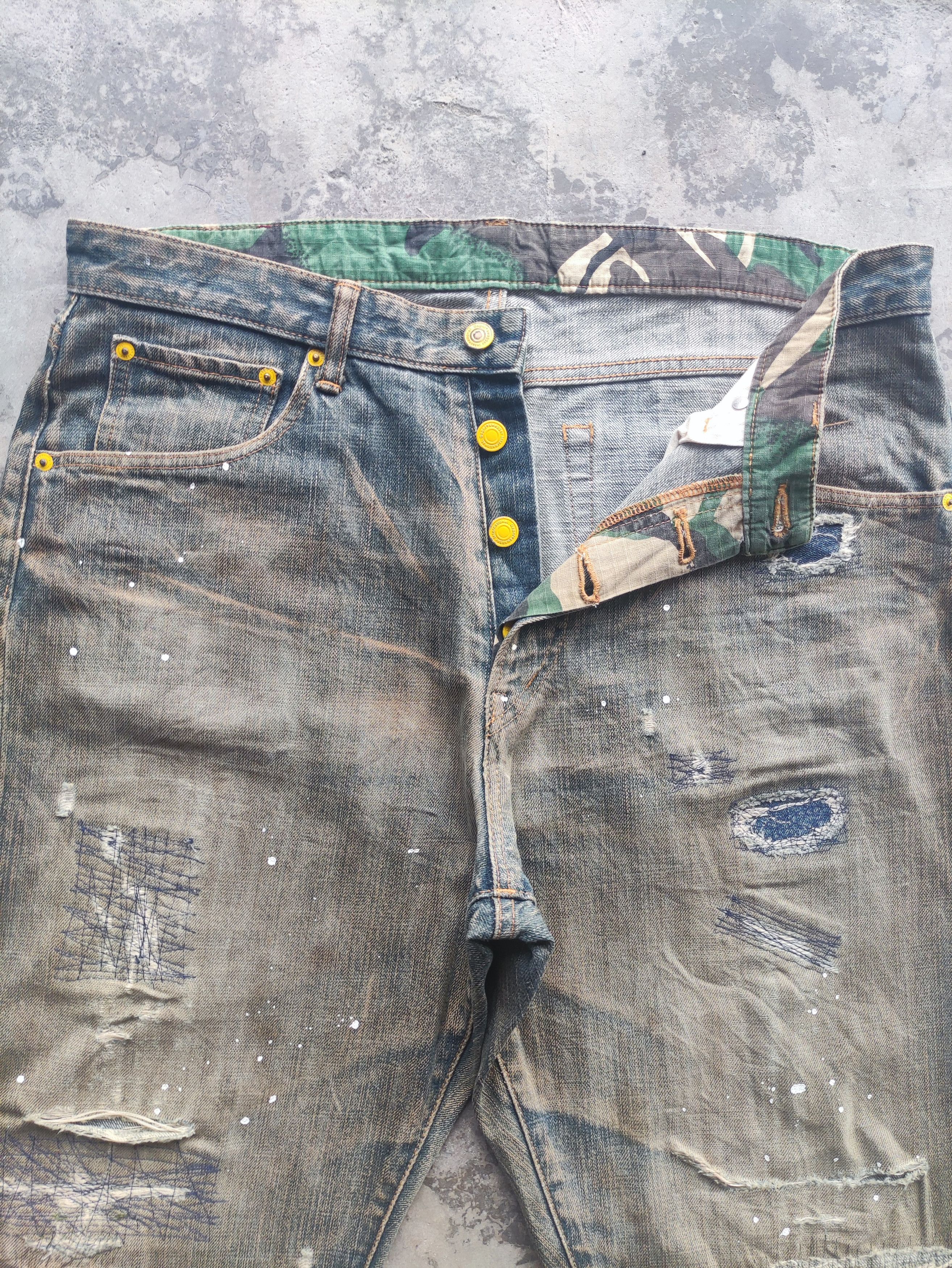 Japanese Brand Vintage Japanese Rusty Jeans Distressed Pants Denim W36 Size US 36 / EU 52 - 4 Thumbnail