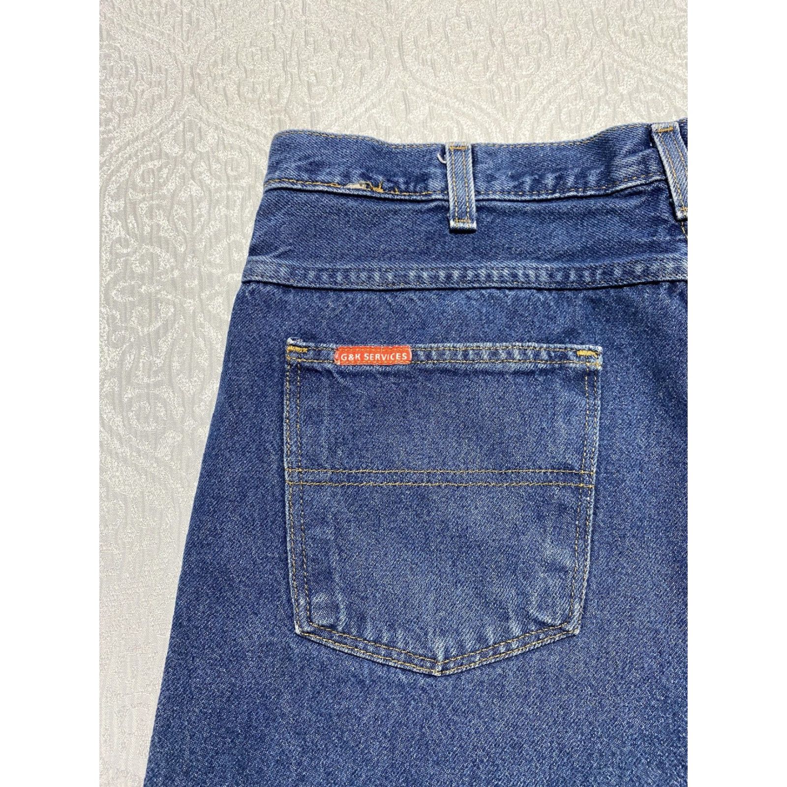 Denime G&K Services Jeans Mens 36x30 Blue Denim Straight Leg 5-Pocket Cotton Workwear Jeans Mens Size US 36 / EU 52 - 5 Thumbnail
