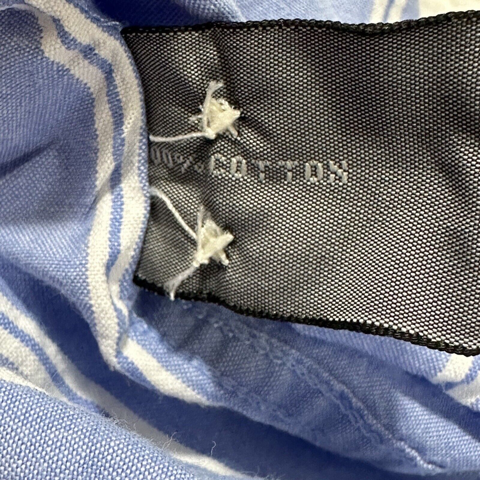 Other Talbots XL Button Down Shirt Light Blue White Striped Cotton Size US XL / EU 56 / 4 - 9 Thumbnail