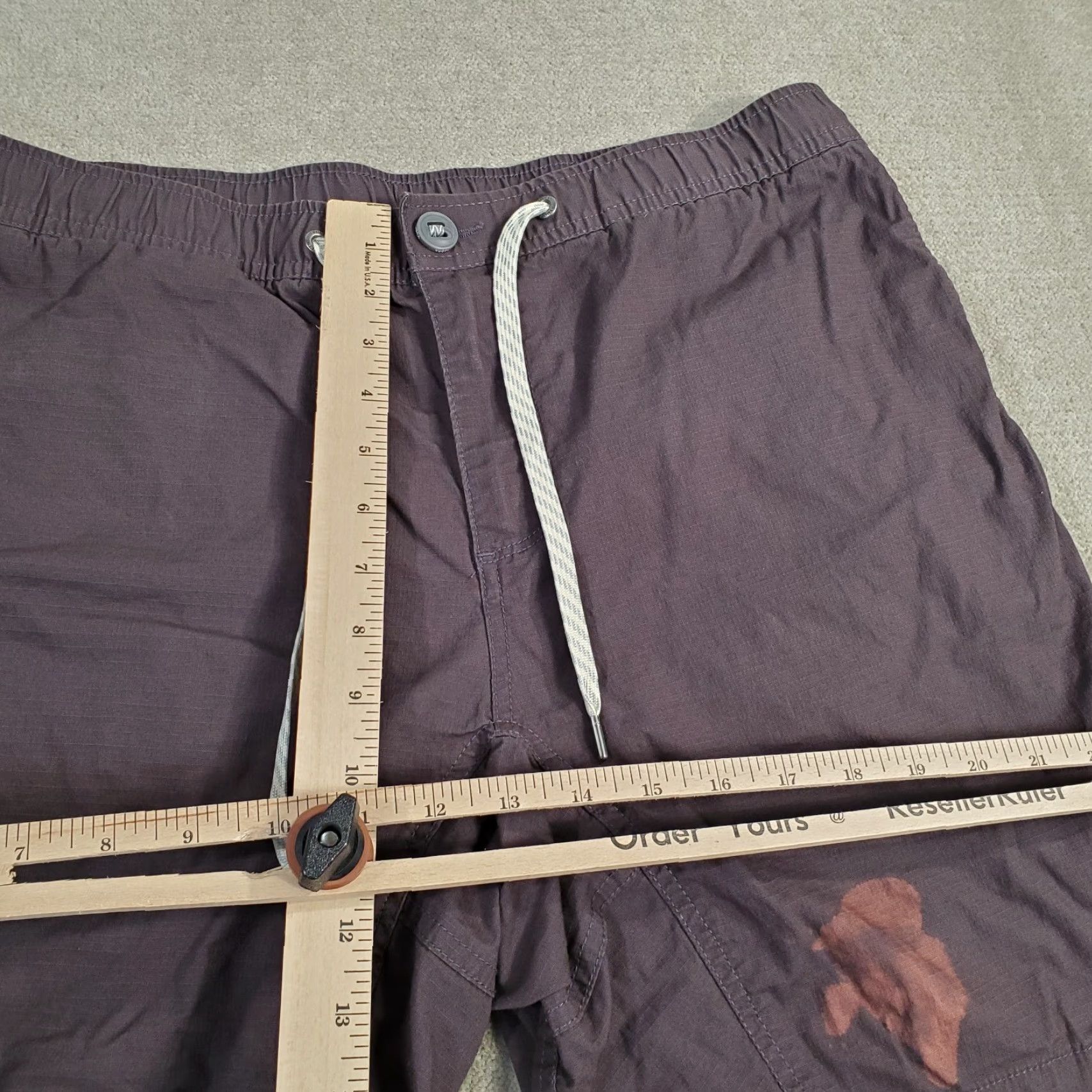 Vuori Vuori Ripstop Shorts Mens Large Gray Performance Stretch Drawstring Logo V370 Size US 33 - 5 Thumbnail