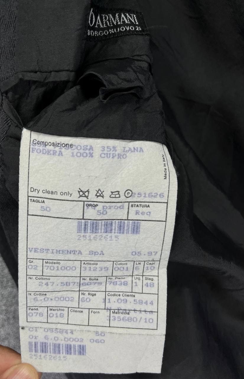Giorgio Armani Vintage Giorgio Armani Black Blazers Coats Jacket Size US M / EU 48-50 / 2 - 7 Thumbnail