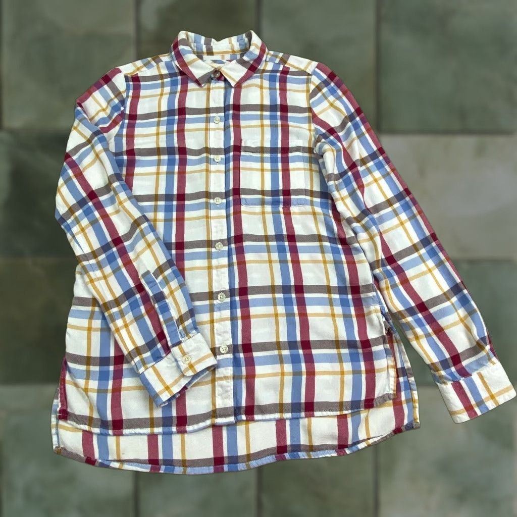 Vintage SO Womens Plaid Flannel Shirt Small Soft Relaxed Button Up Size S / US 4 / IT 40 - 1 Thumbnail