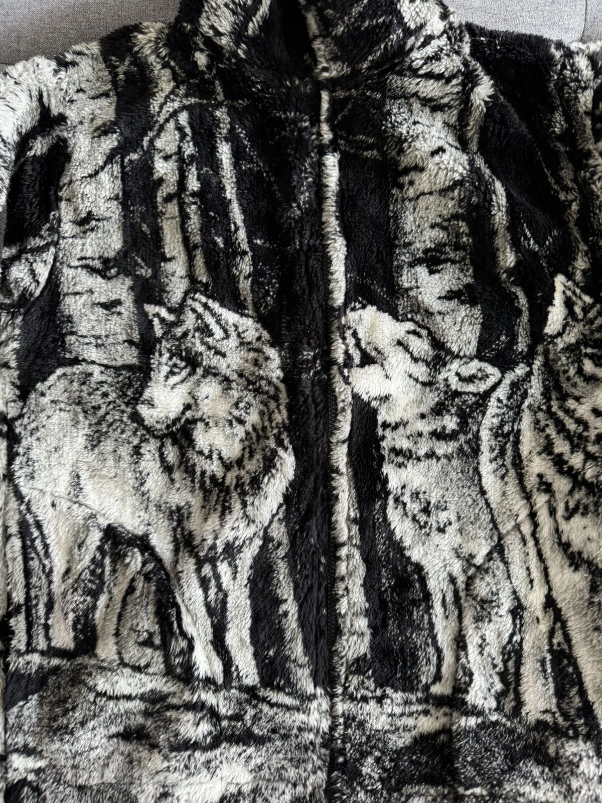 Designer × Vintage Timber Wolf Fleece Jacket Size US M / EU 48-50 / 2 - 2 Thumbnail