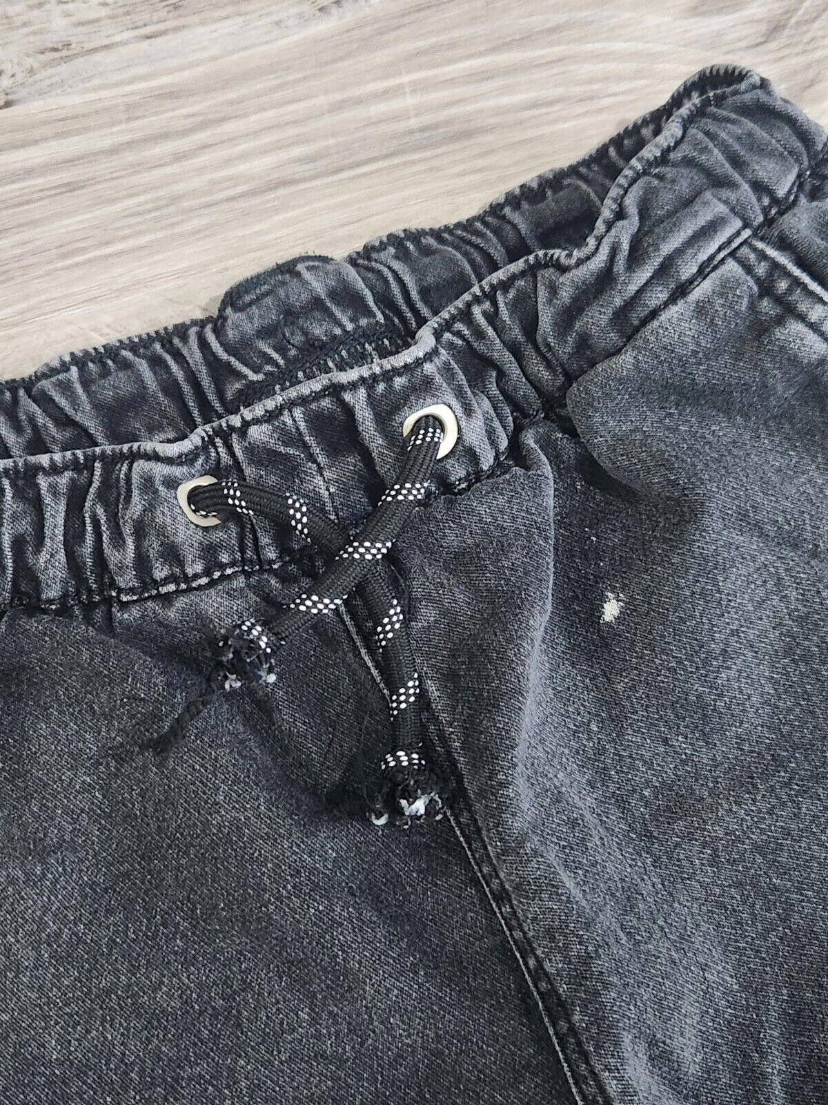 Designer Smiley World Shorts Sz 16 Black Drawstring Waist Y2k Size US 26 / EU 42 - 4 Thumbnail