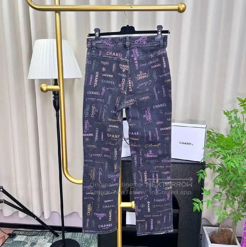 Chanel Chanel Colorful Women's Casual Pants . Size 23" - 2 Thumbnail