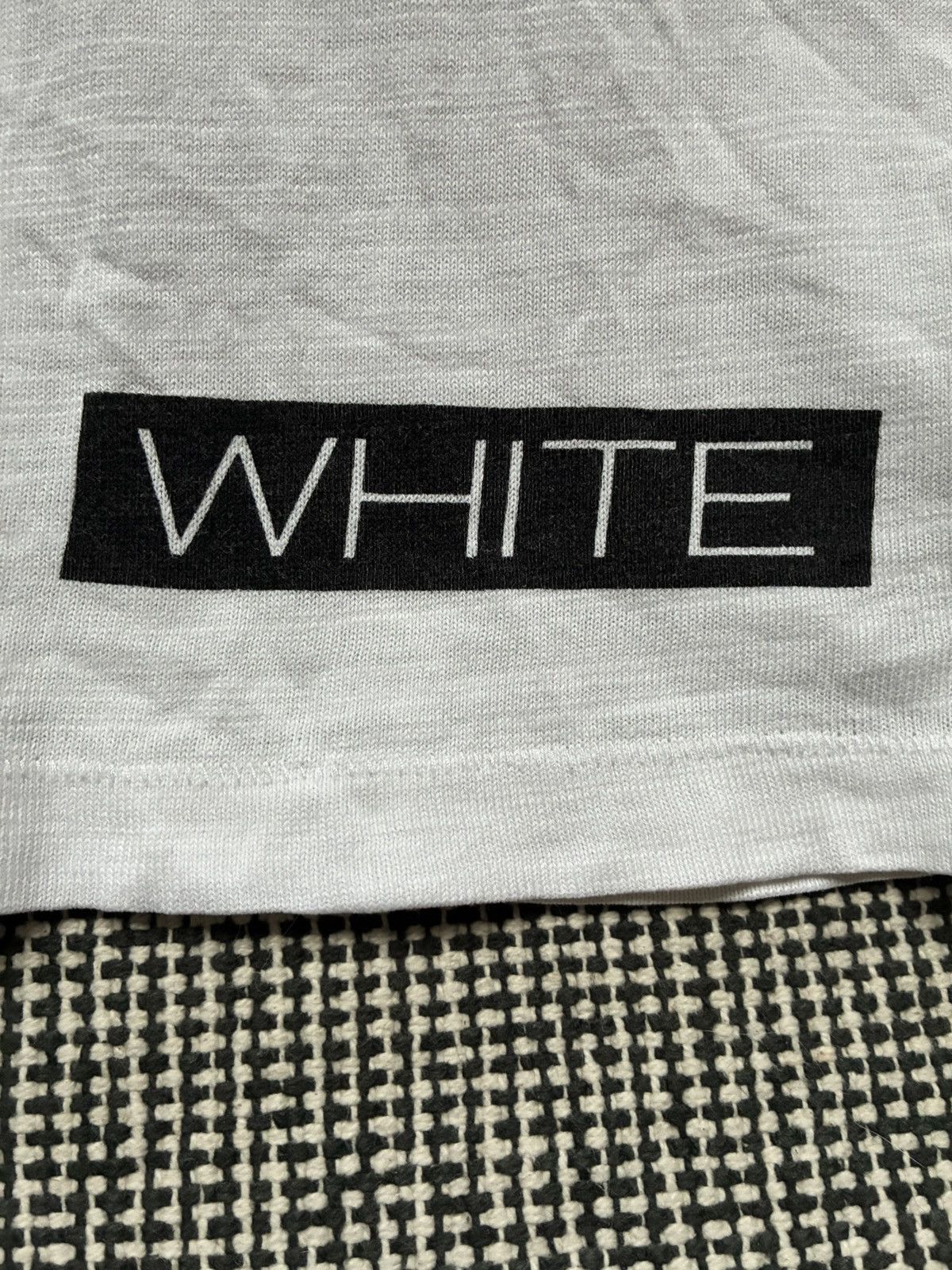 Off-White Off-White x Virgil Abloh "Blue Collar" Tee Size US M / EU 48-50 / 2 - 5 Thumbnail