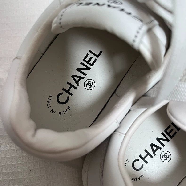 Chanel Chanel White Sneakers Size 37 -2505 Size US 6.5 / EU 39-40 - 6 Thumbnail