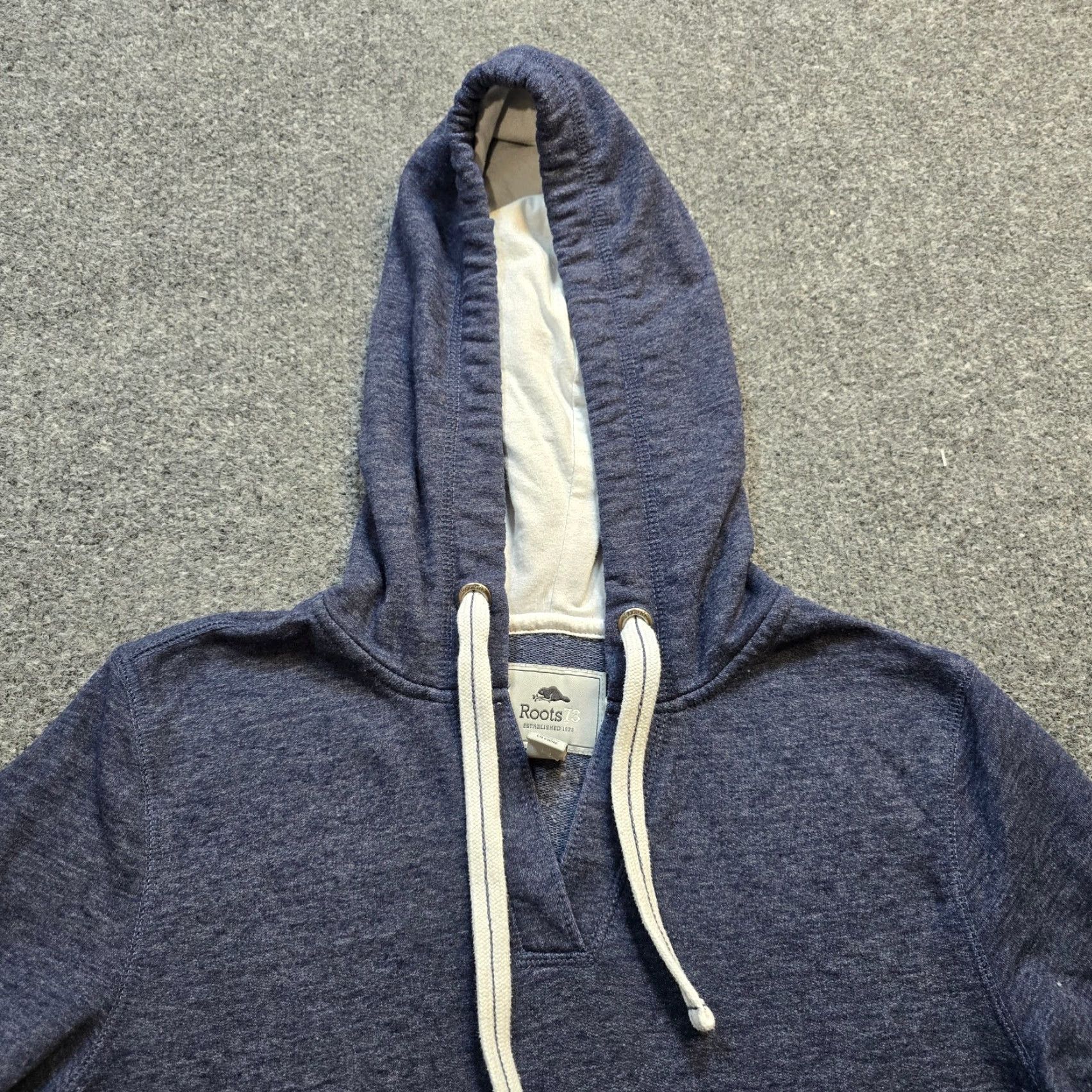 Roots Roots Sweater Hoodie Pullover V-Neck Blue Womens M Size M / US 6-8 / IT 42-44 - 2 Thumbnail