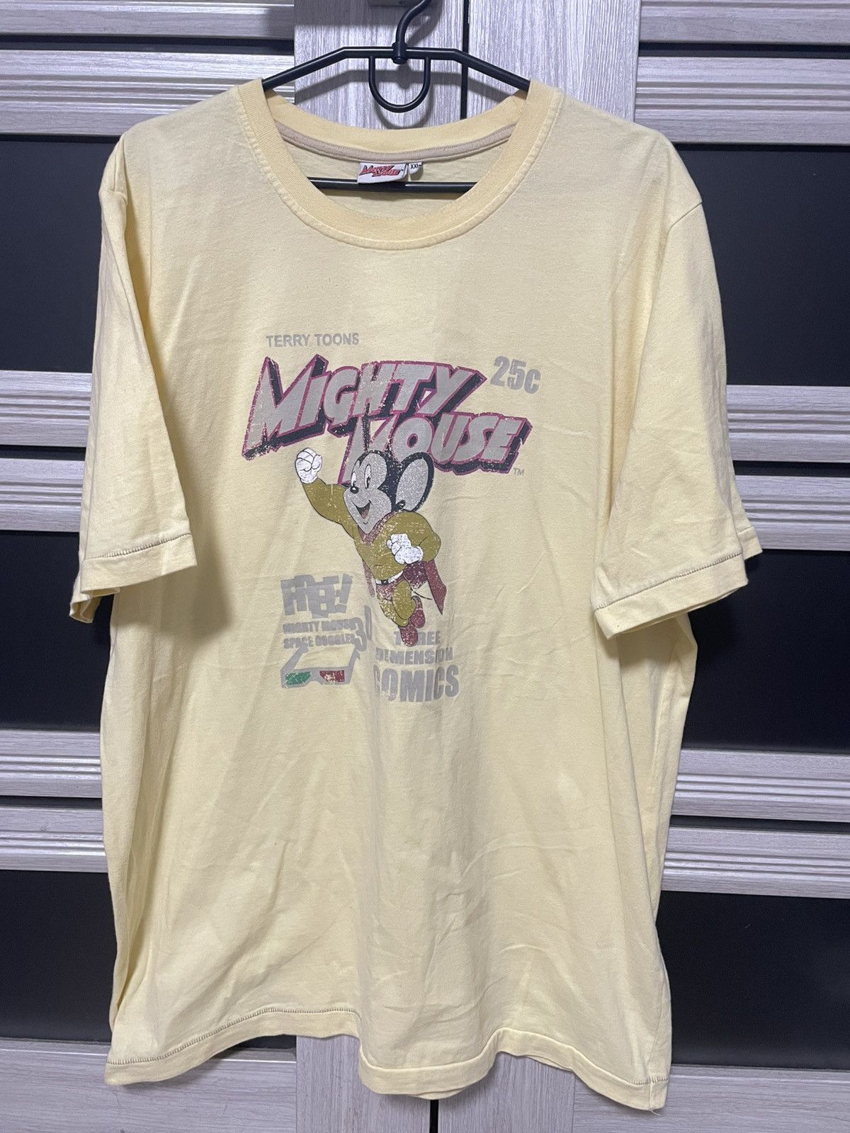 Cartoon Network × Vintage Vintage Mighty Mouse Comics T Shirt Cartoon Anima Tee Rare Size US XXL / EU 58 / 5 - 1 Thumbnail