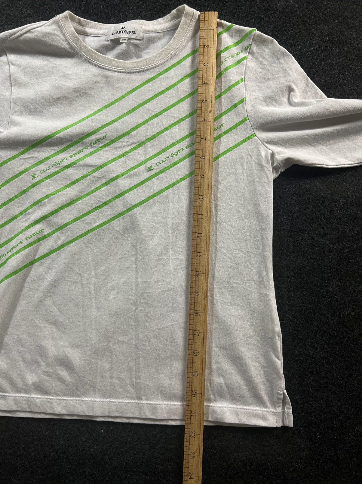 Courreges Vintage 90’s courreges sport futur l/s tee Size S / US 4 / IT 40 - 7 Thumbnail