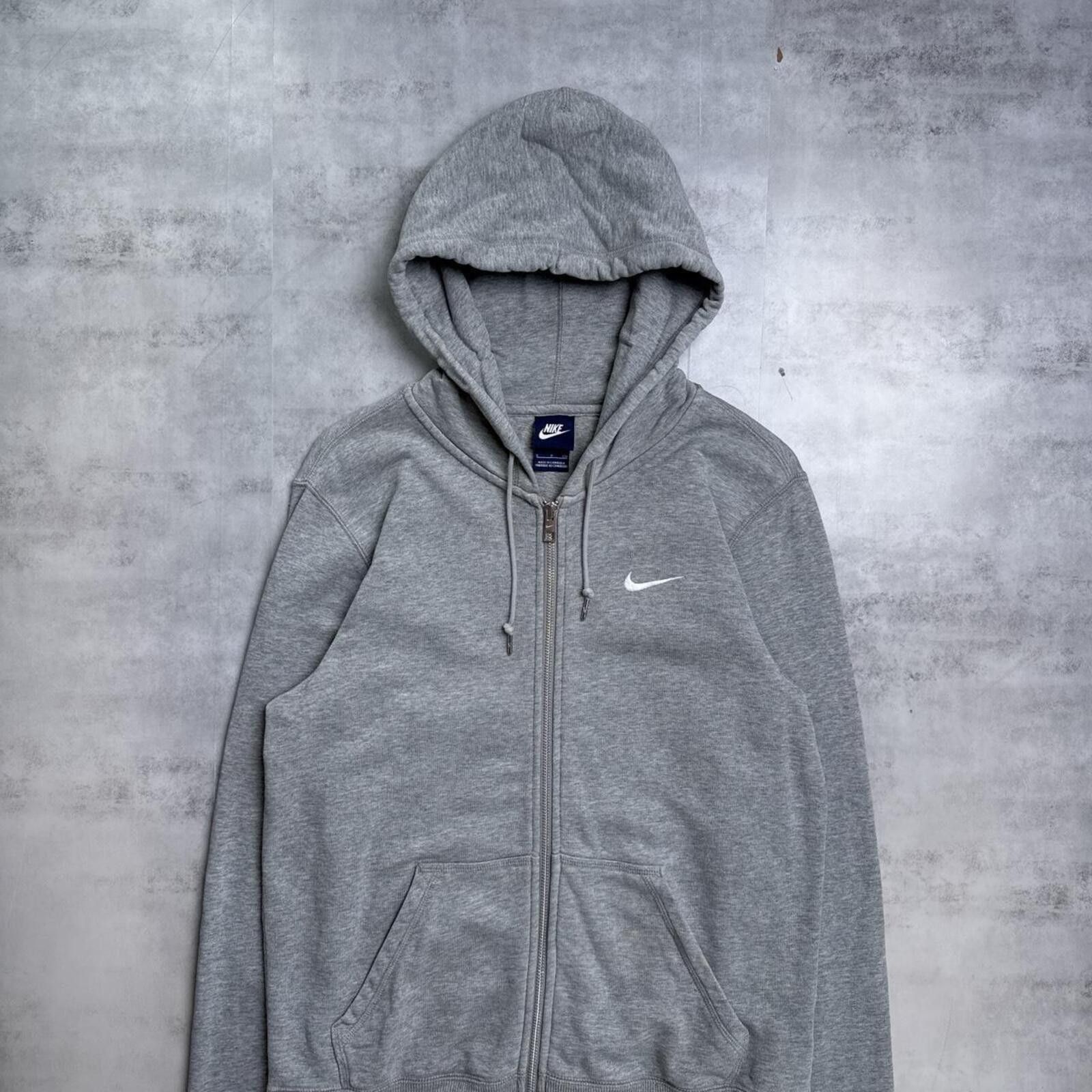 Nike Y2K Nike 00s Gray Zip Up Hoodie Jacket Size US S / EU 44-46 / 1 - 2 Thumbnail