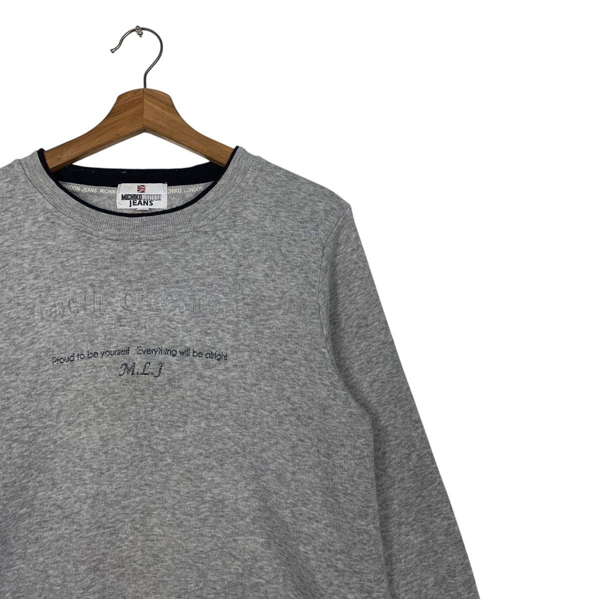 Michiko Koshino London Michiko London Jeans Big Logo Sweatshirt Size US L / EU 52-54 / 3 - 5 Thumbnail