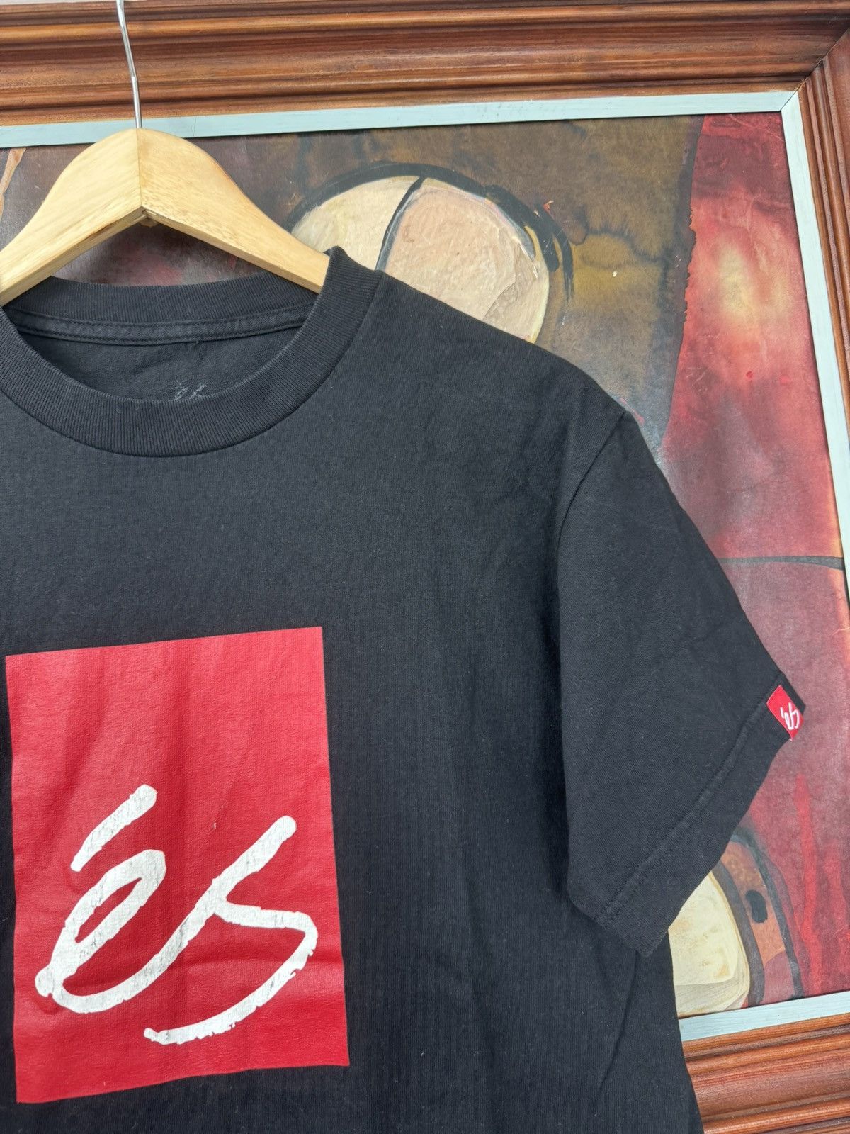 eS Vintage Y2k Es Skateboards Skate Tee Black Red Boxlogo Rare Size US S / EU 44-46 / 1 - 2 Thumbnail